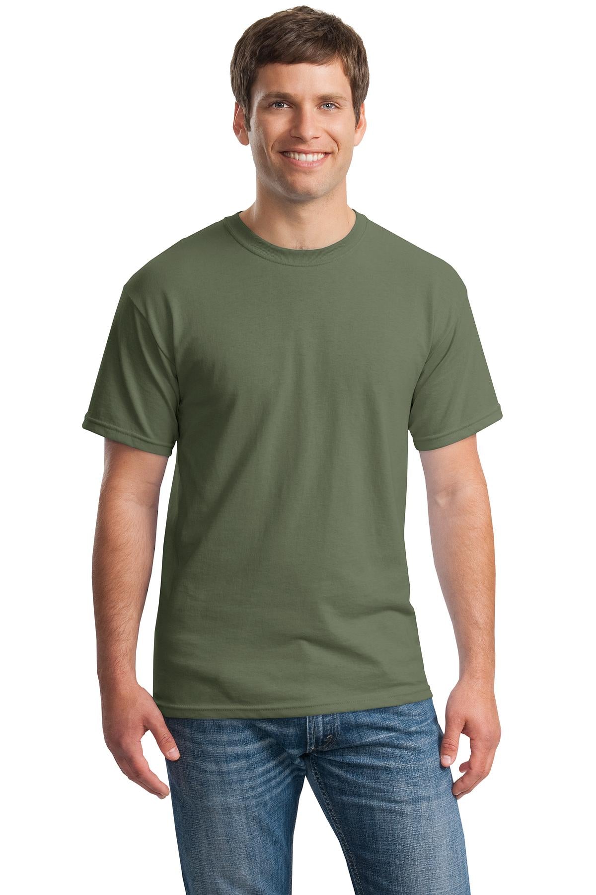 Custom Embroidered - Gildan® - Heavy Cotton™ 100% Cotton T-Shirt. 5000