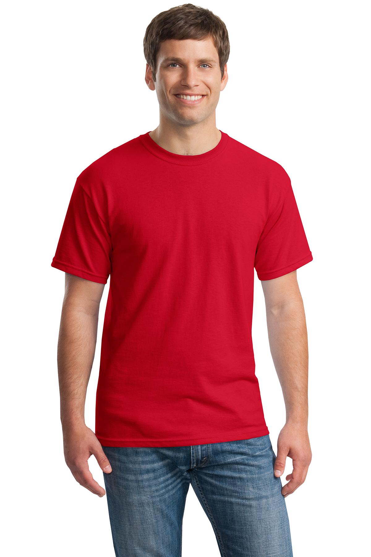 Custom Embroidered - Gildan® - Heavy Cotton™ 100% Cotton T-Shirt. 5000
