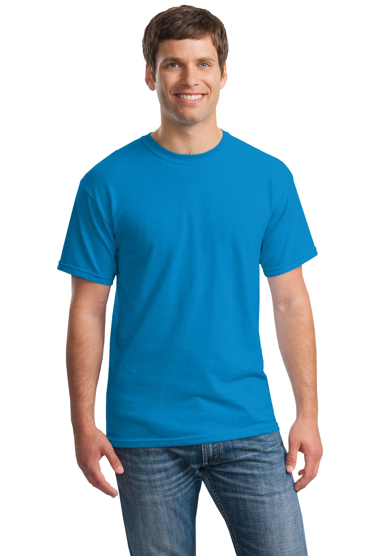 Custom Embroidered - Gildan® - Heavy Cotton™ 100% Cotton T-Shirt. 5000