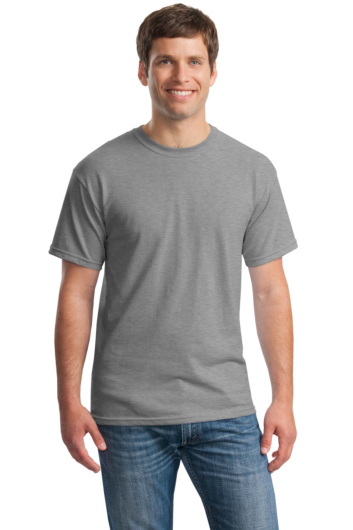 Custom Embroidered - Gildan® - Heavy Cotton™ 100% Cotton T-Shirt. 5000