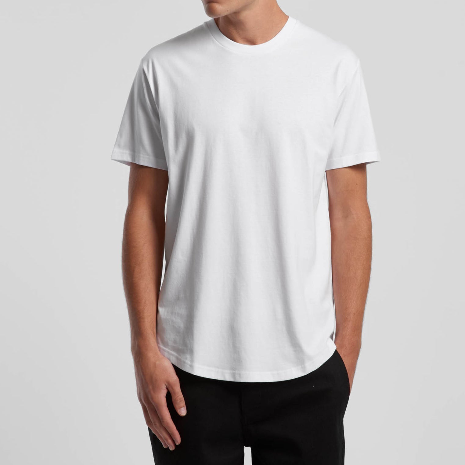 Curved Hem Staple Tee