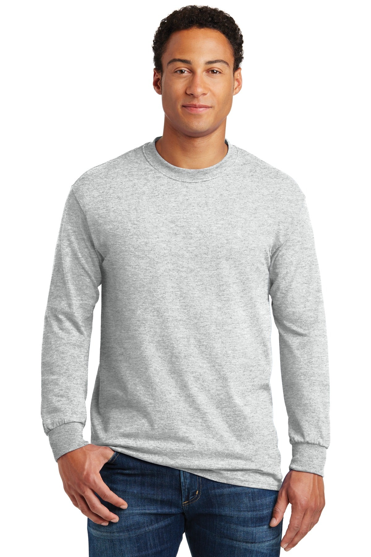 Custom Embroidered - Gildan® - Heavy Cotton™ 100% Cotton Long Sleeve T-Shirt. 5400
