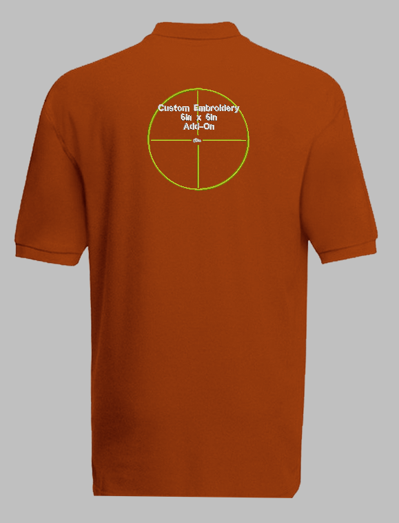 Additional Embroidery Location or Added Sizes - Add Personalized Name, Text, or Logo