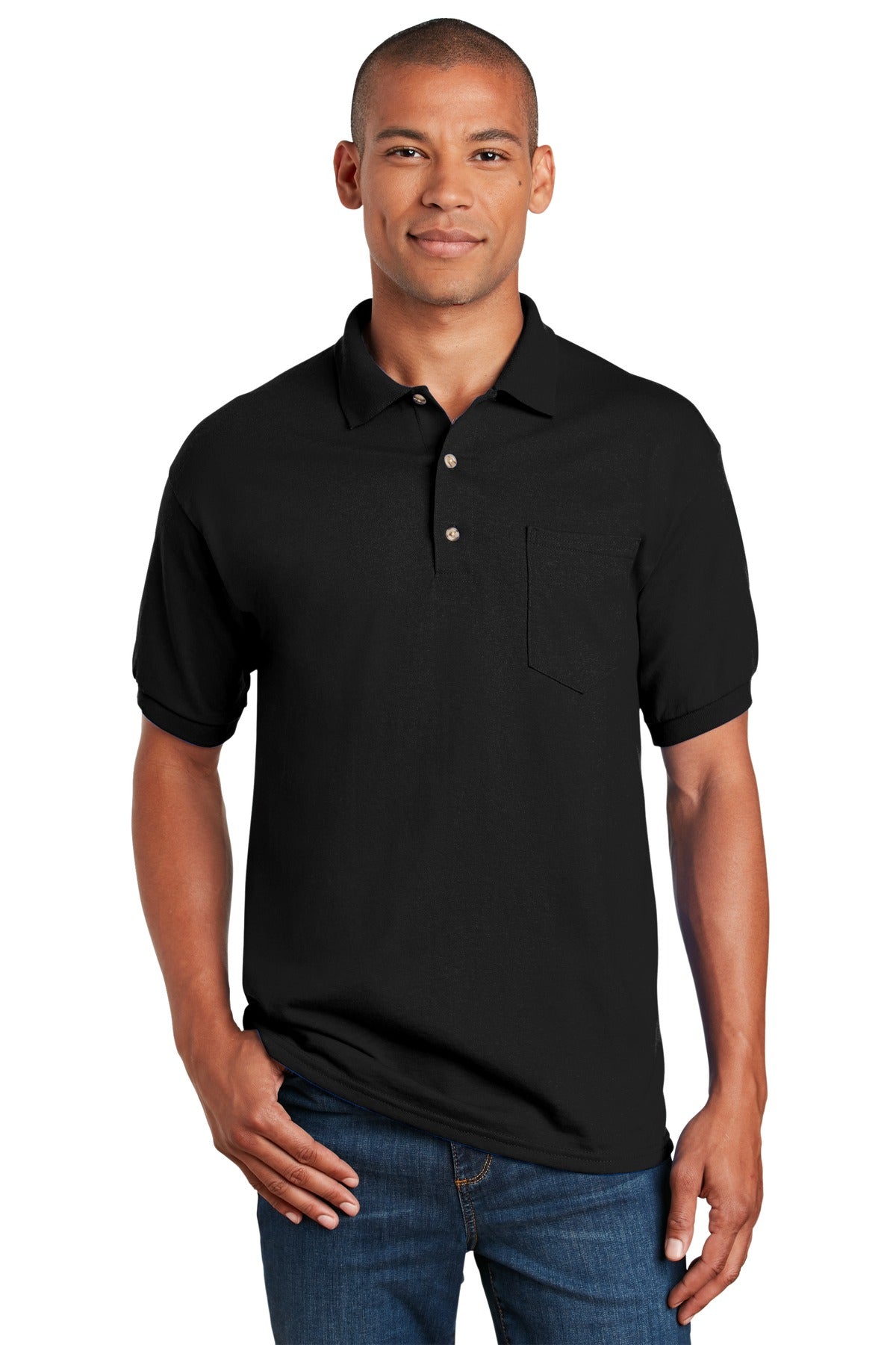 Custom Embroidered Gildan® DryBlend® 6-Ounce Jersey Knit Sport Shirt with Pocket. 8900