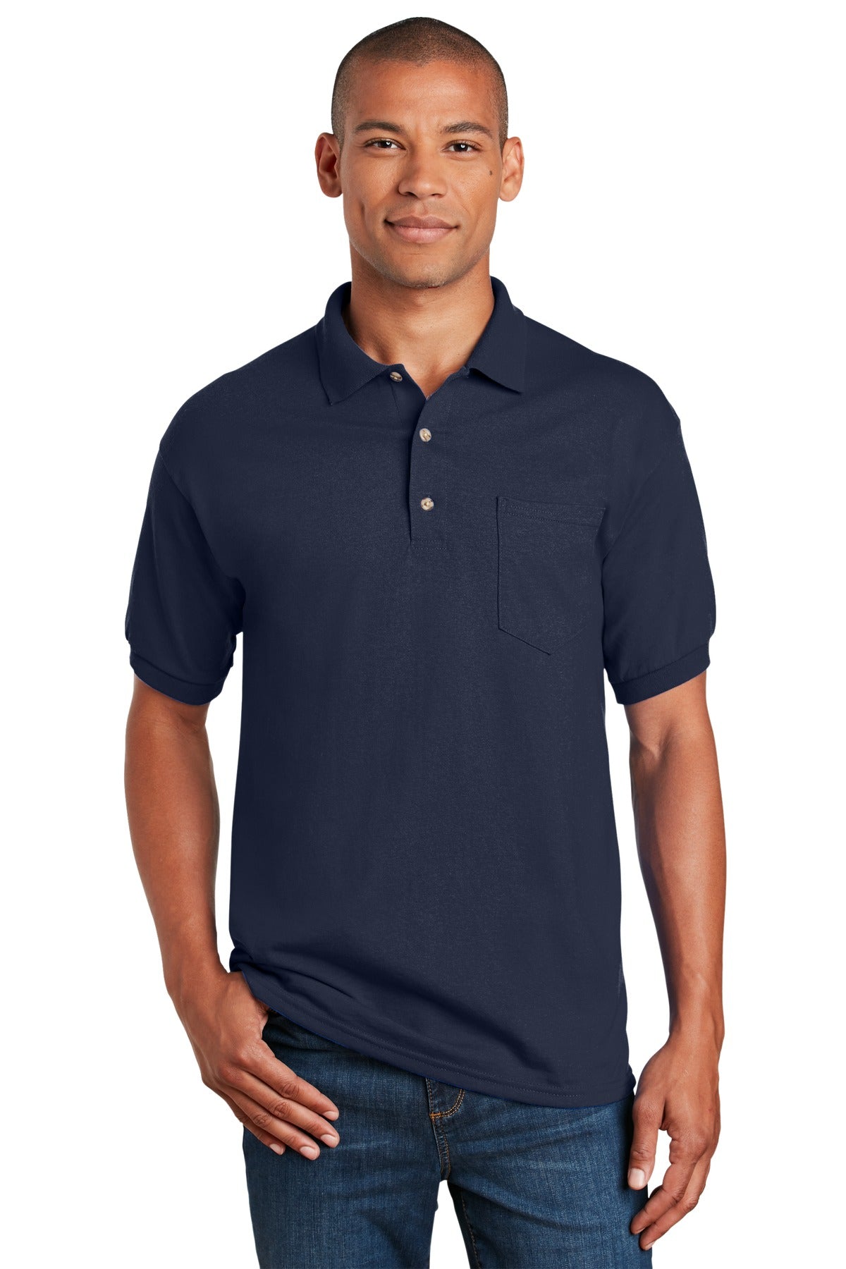Custom Embroidered Gildan® DryBlend® 6-Ounce Jersey Knit Sport Shirt with Pocket. 8900