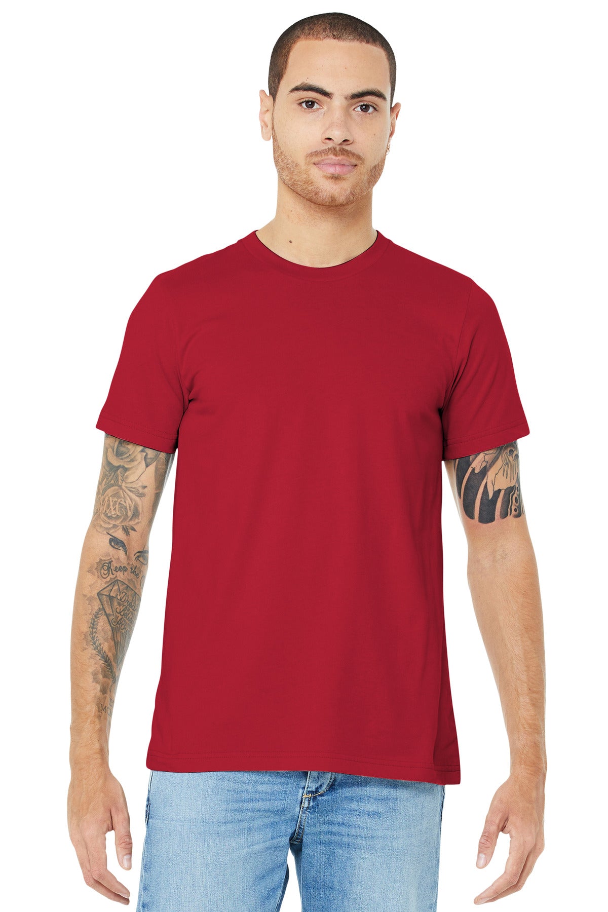 Custom Embroidered BELLA+CANVAS ® Unisex Jersey Short Sleeve Tee. BC3001