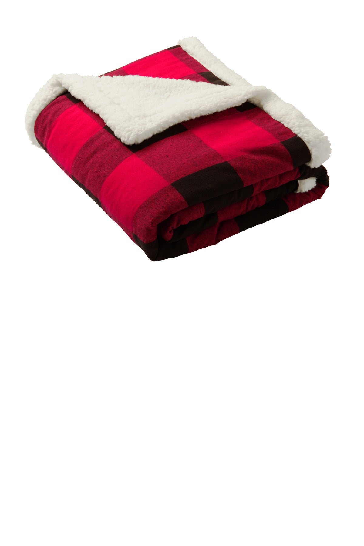 Custom Embroidered - Port Authority ® Flannel Sherpa Blanket. BP43