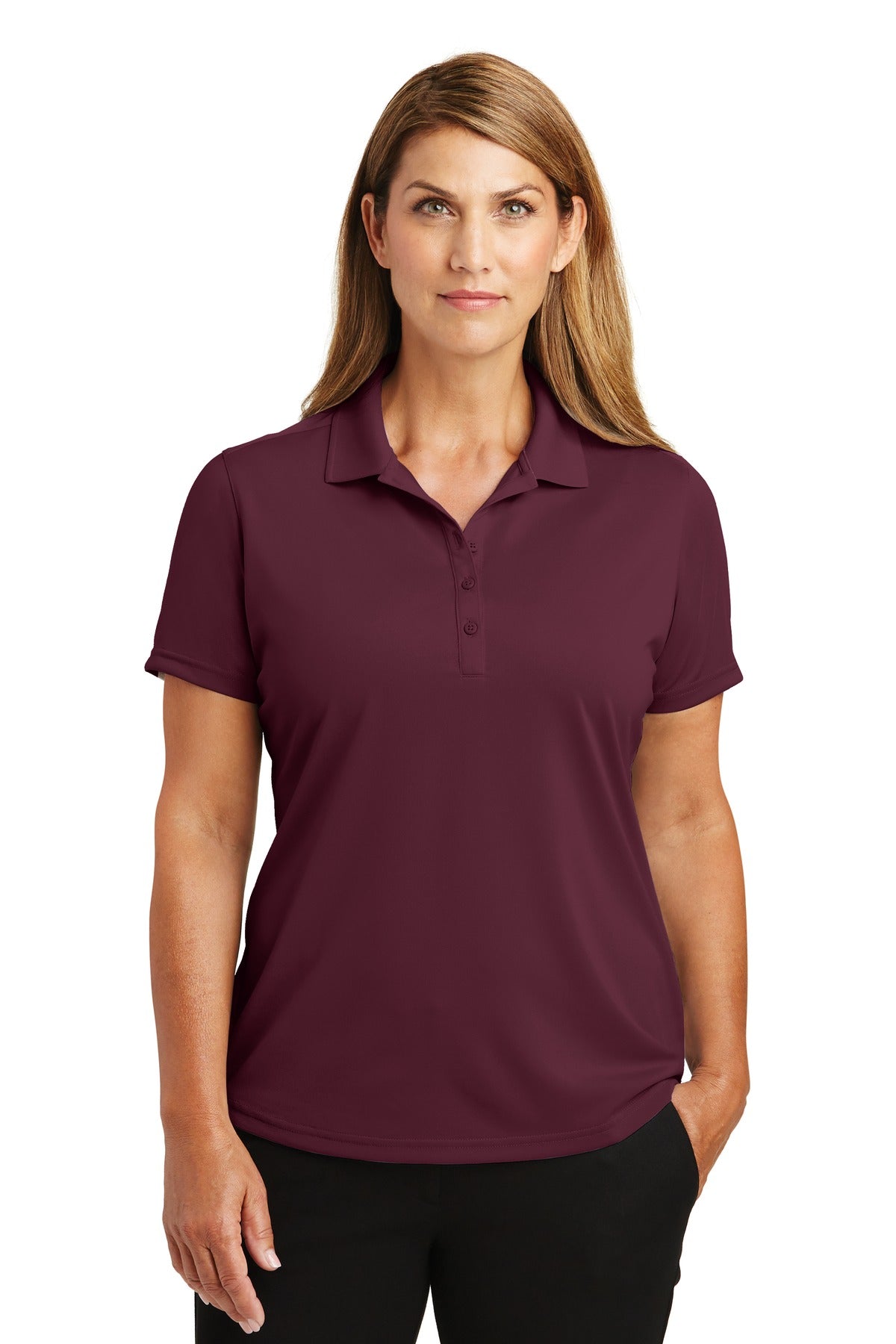 Custom Embroidered CornerStone® Ladies Select Lightweight Snag-Proof Polo. CS419