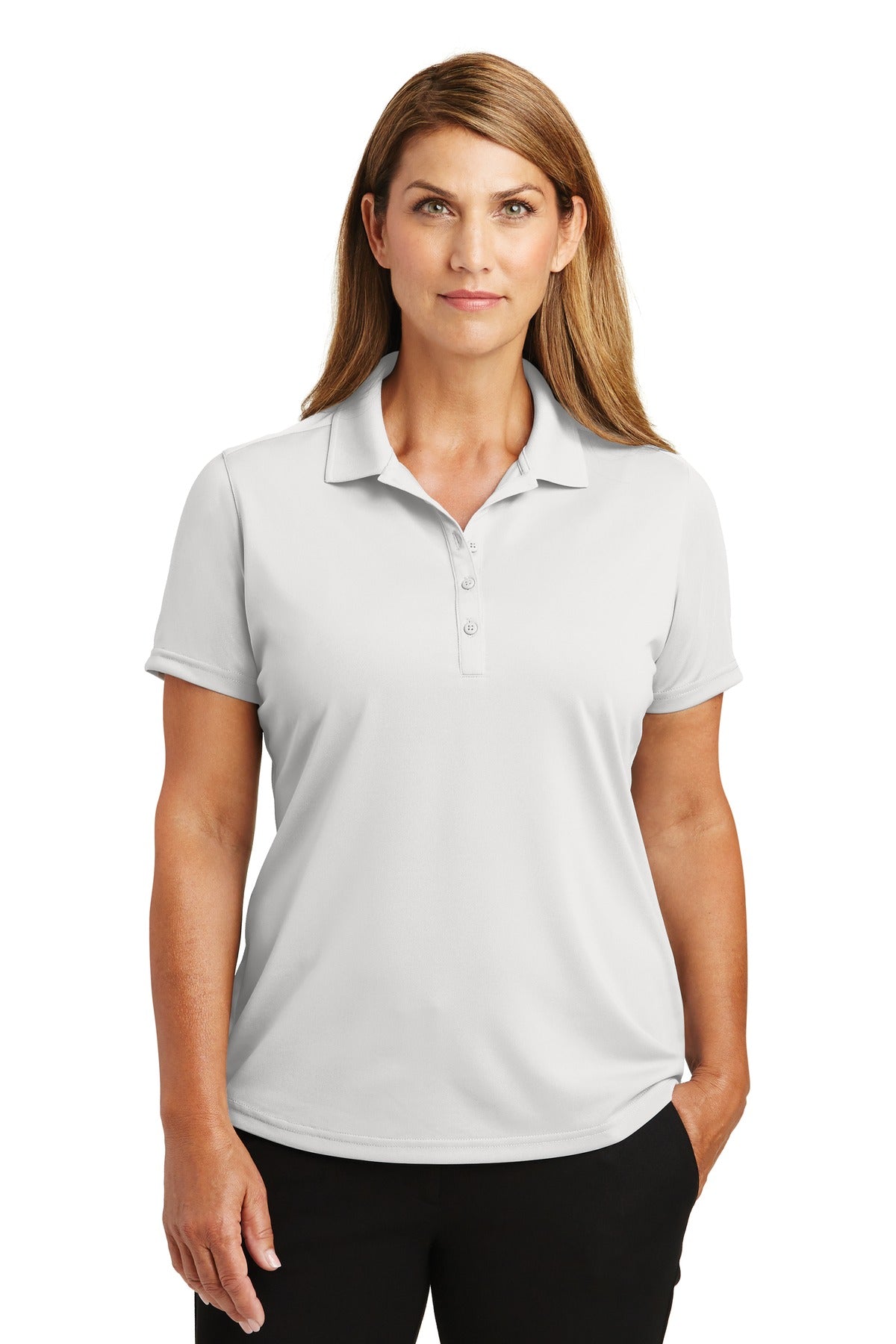 Custom Embroidered CornerStone® Ladies Select Lightweight Snag-Proof Polo. CS419