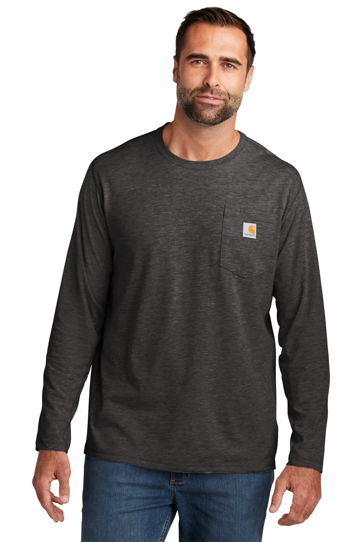 Custom Embroidered - Carhartt Force® Long Sleeve Pocket T-Shirt CT104617