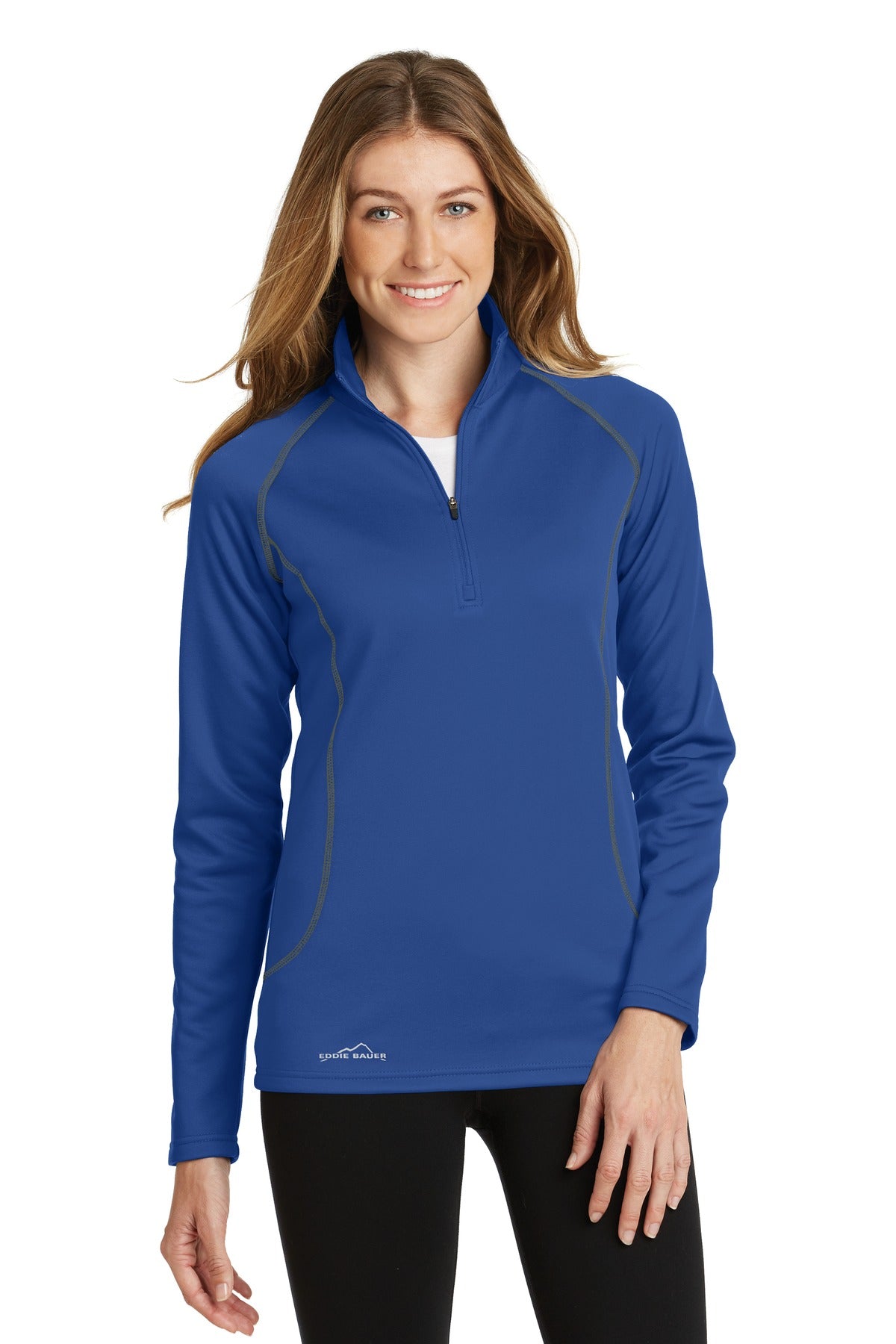 Custom Embroidered - Eddie Bauer® Ladies Smooth Fleece 1/2-Zip. EB237