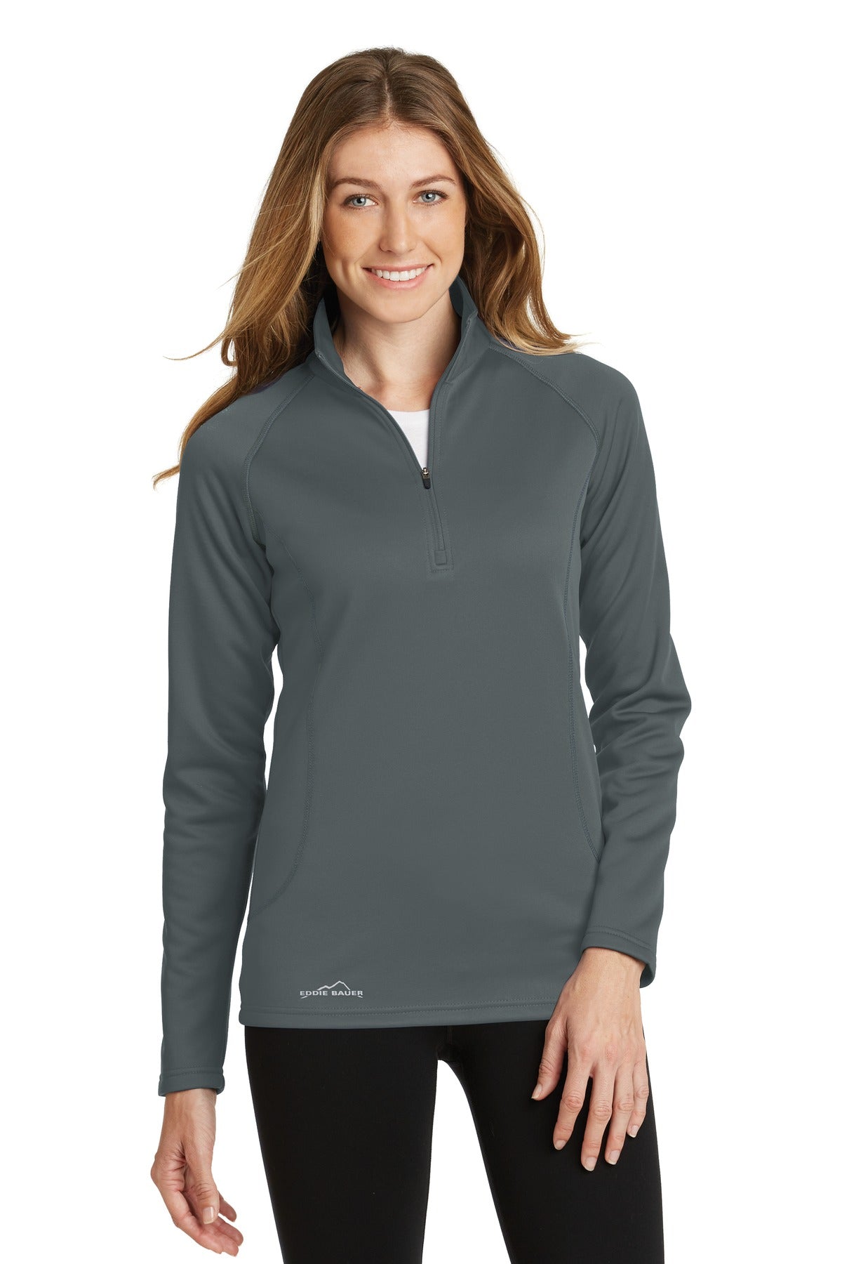 Custom Embroidered - Eddie Bauer® Ladies Smooth Fleece 1/2-Zip. EB237