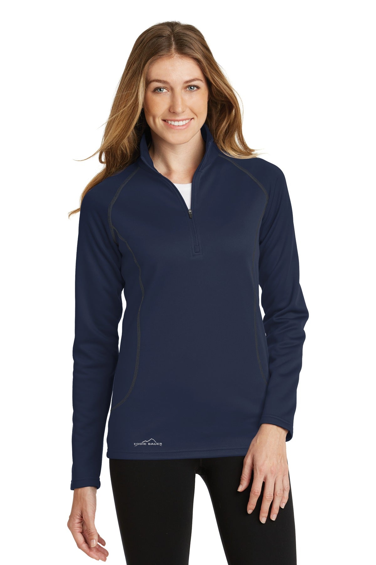 Custom Embroidered - Eddie Bauer® Ladies Smooth Fleece 1/2-Zip. EB237