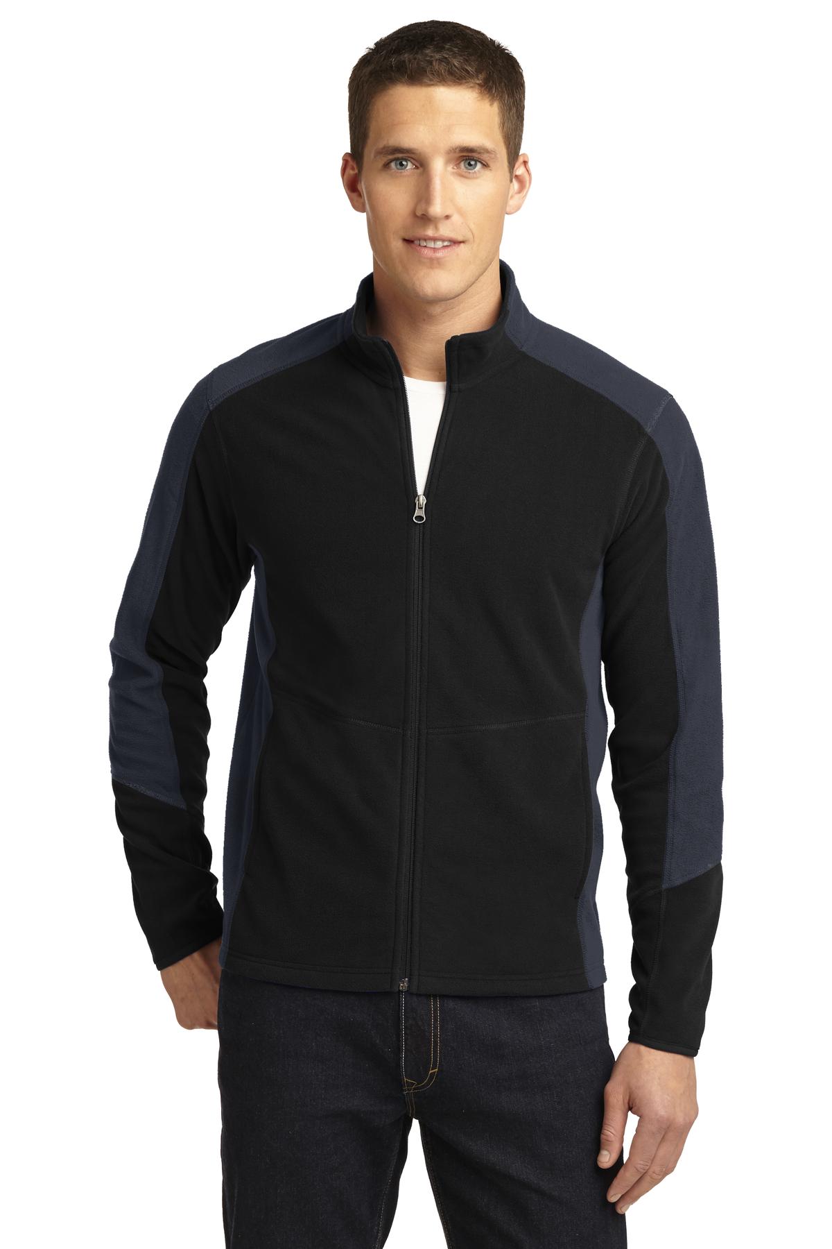 Custom Embroidered - Port Authority® Colorblock Microfleece Jacket. F230