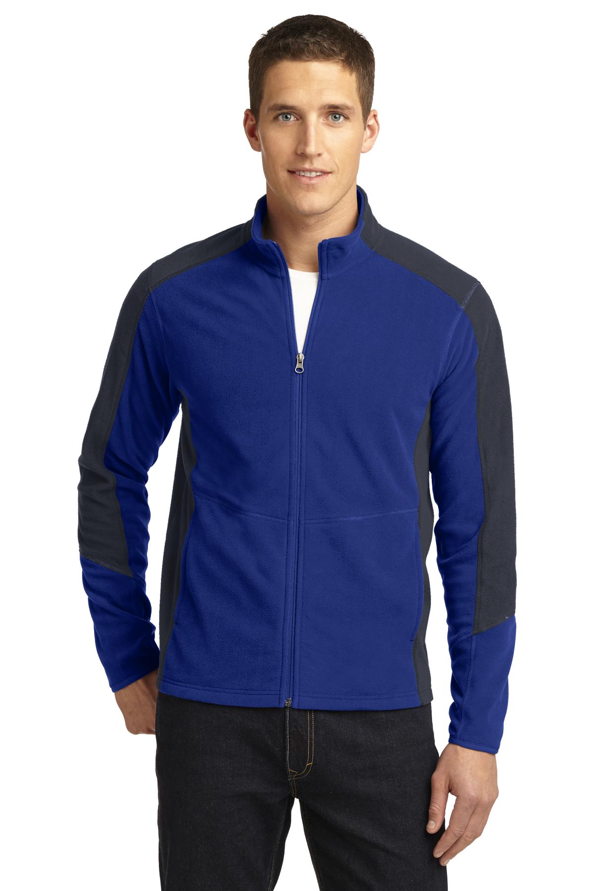 Custom Embroidered - Port Authority® Colorblock Microfleece Jacket. F230