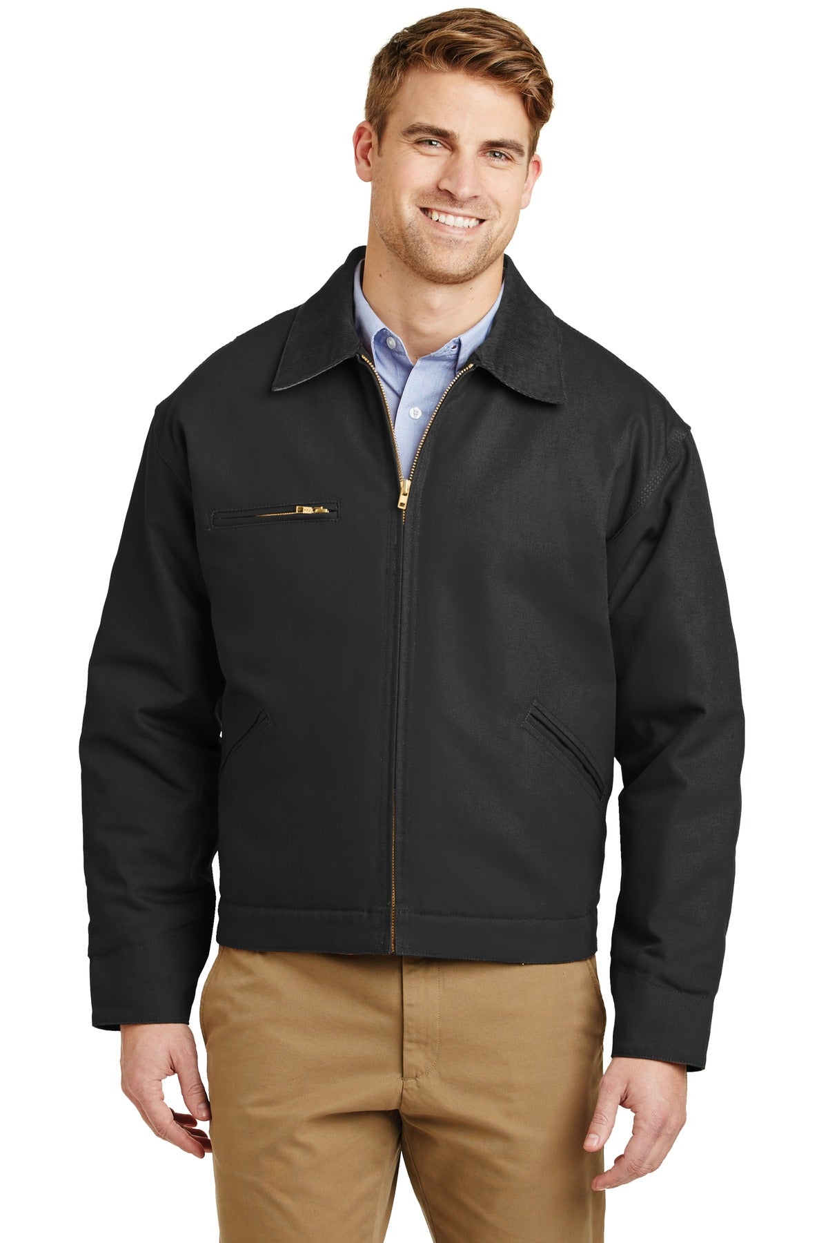 Custom Embroidered - CornerStone® - Duck Cloth Work Jacket. J763