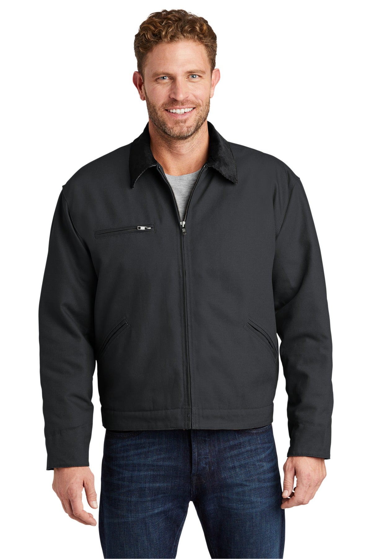 Custom Embroidered - CornerStone® - Duck Cloth Work Jacket. J763
