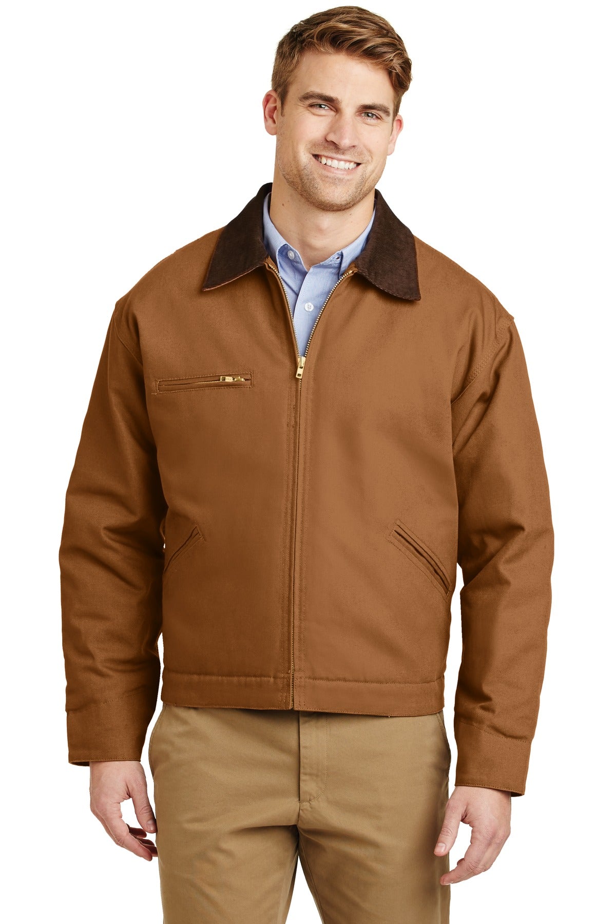 Custom Embroidered - CornerStone® - Duck Cloth Work Jacket. J763