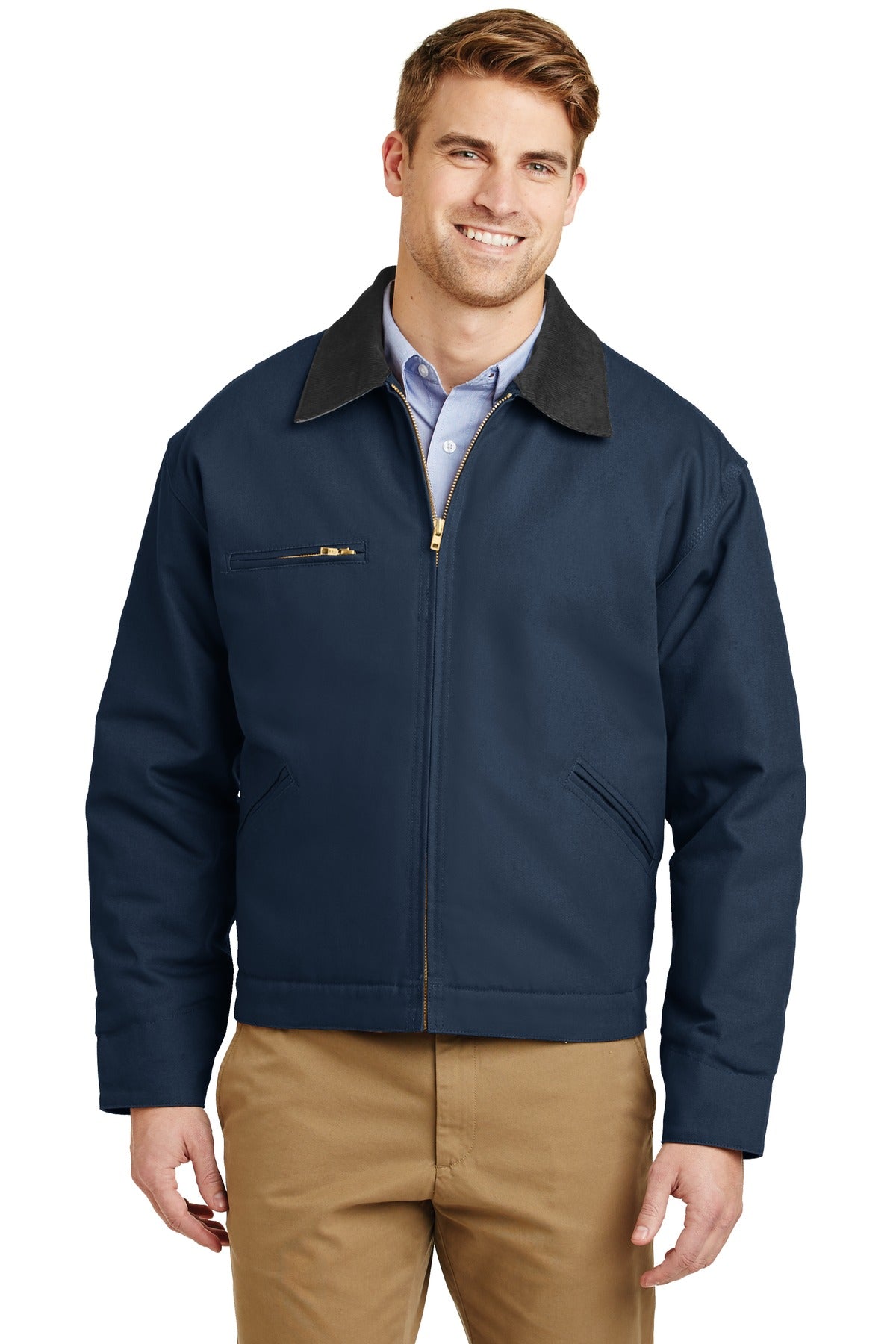 Custom Embroidered - CornerStone® - Duck Cloth Work Jacket. J763