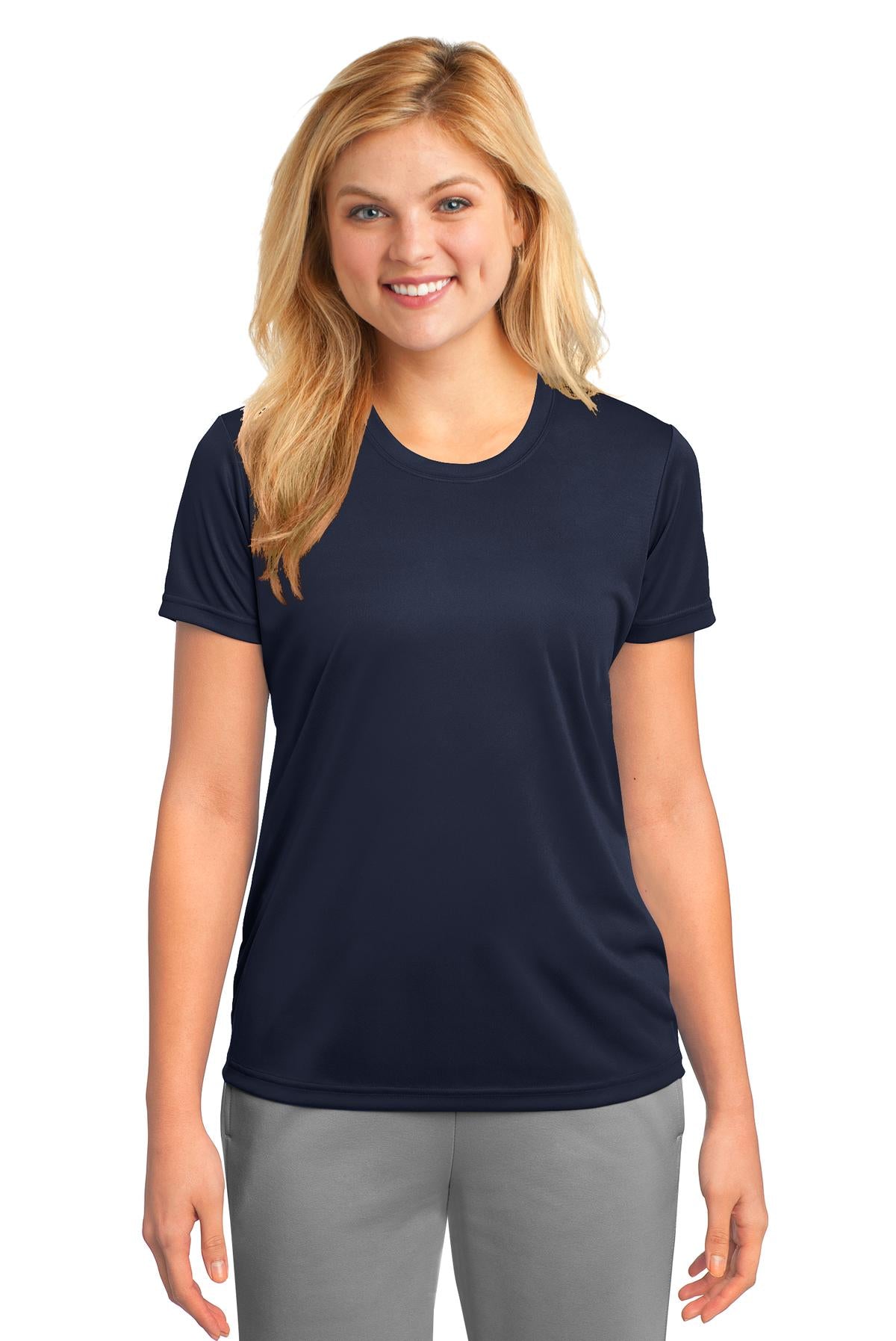 Custom Embroidered - Port & Company® Ladies Performance Tee. LPC380