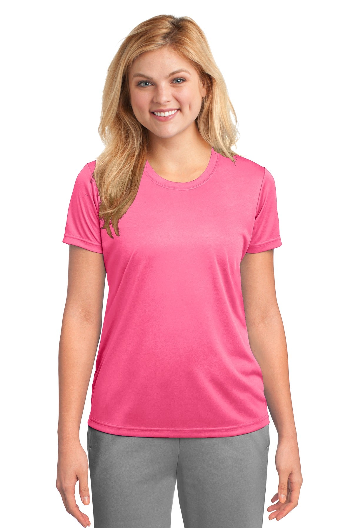 Custom Embroidered - Port & Company® Ladies Performance Tee. LPC380