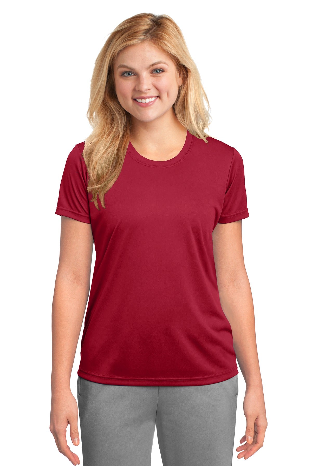 Custom Embroidered - Port & Company® Ladies Performance Tee. LPC380