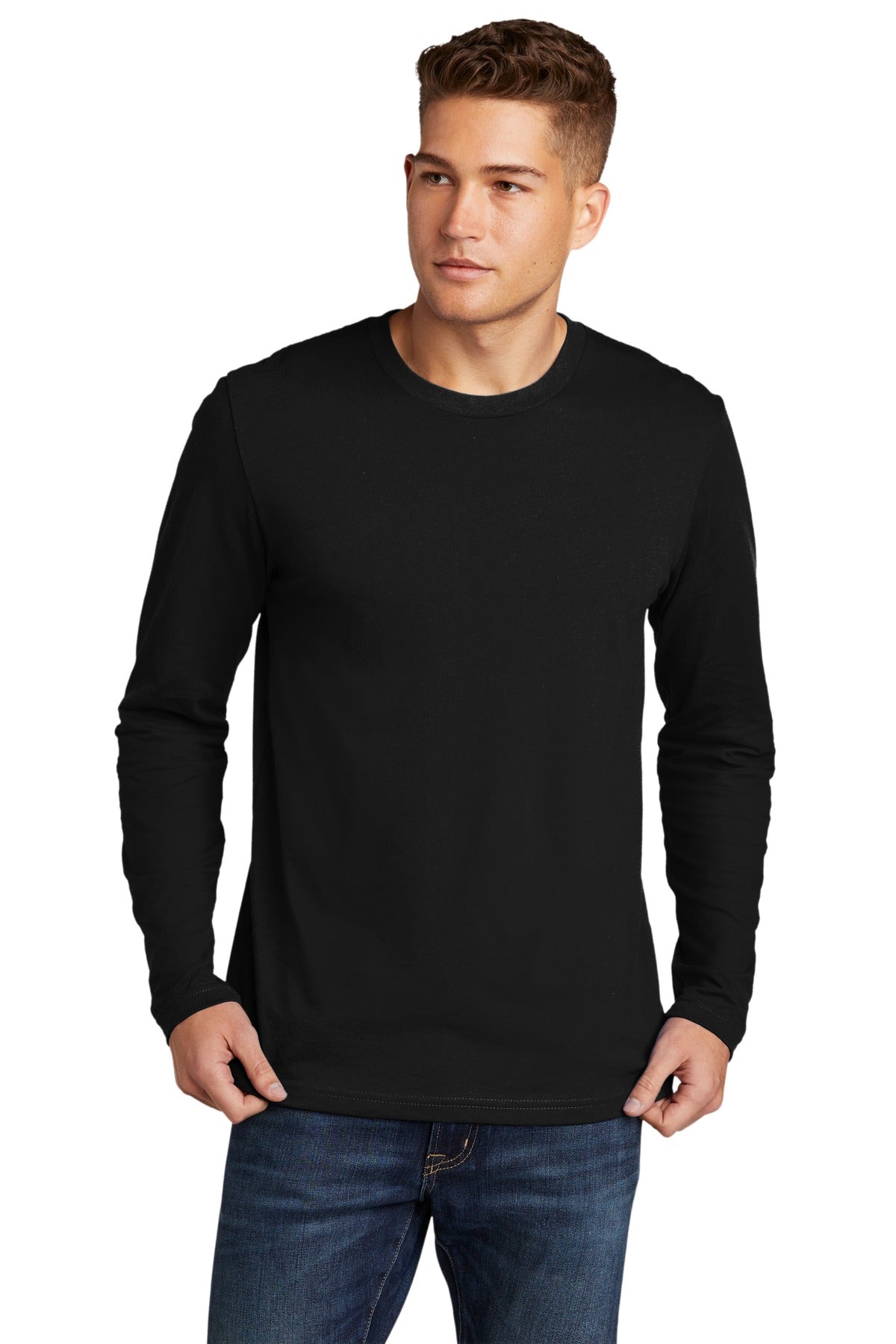トップス RIB LONGSLEEVE T-SHIRT Next Level Apparel® Cotton Long Sleeve Tee. NL3601