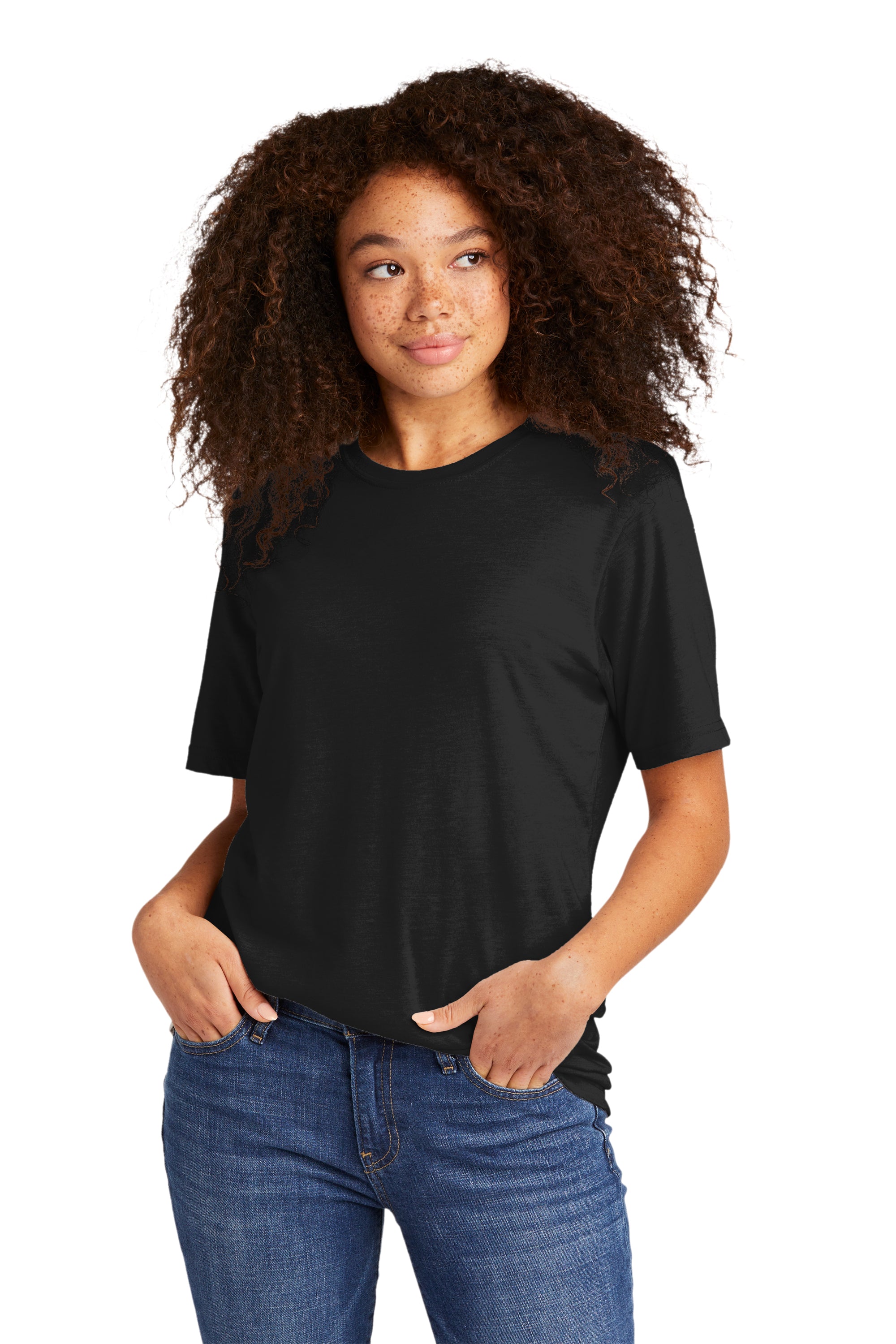 Custom Embroidery on Next Level™ Unisex Poly/Cotton Tee - Includes 4in x 4in Embroidery - No Setup Cost