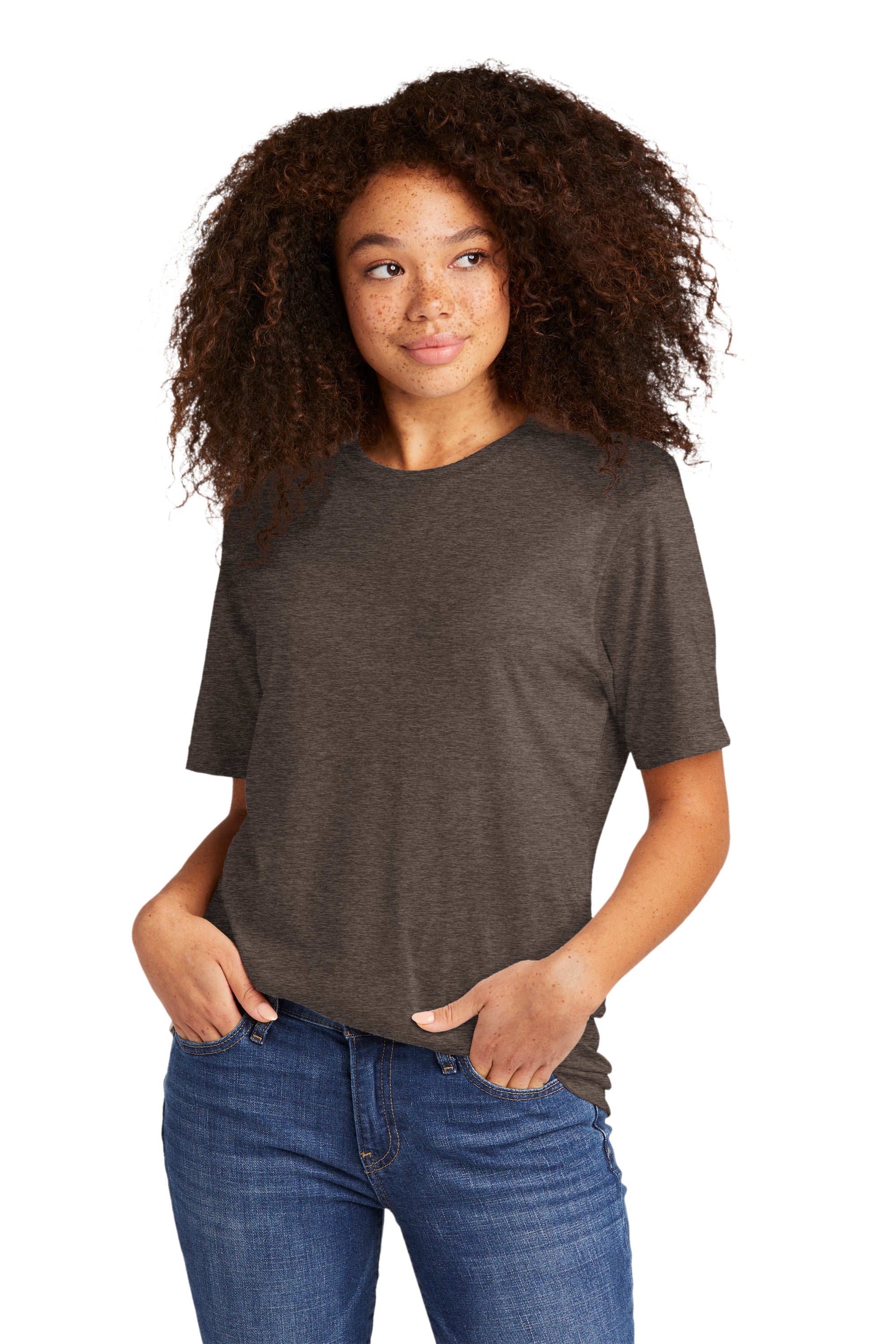 Custom Embroidery on Next Level™ Unisex Poly/Cotton Tee - Includes 4in x 4in Embroidery - No Setup Cost