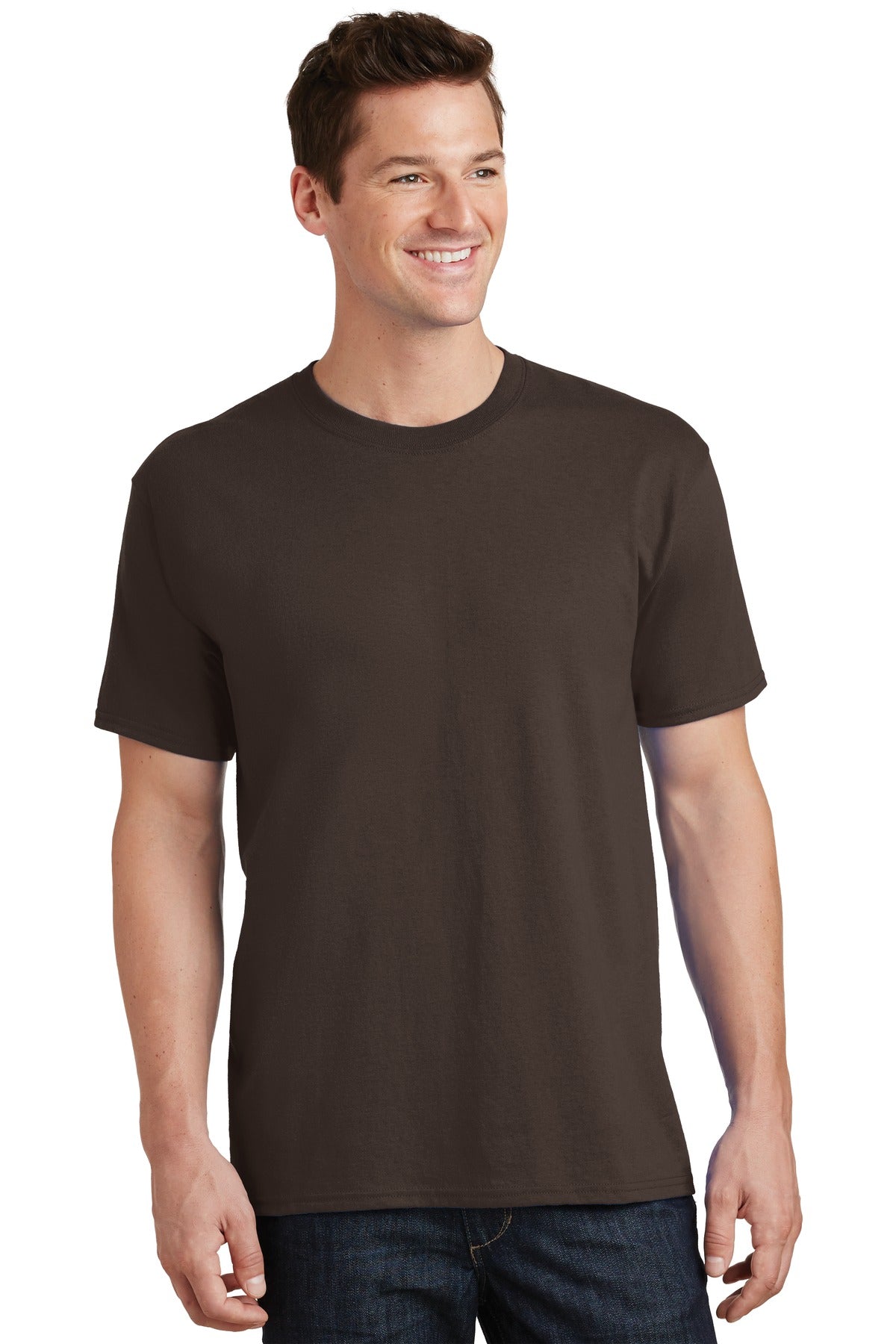 Custom Embroidered - Port & Company® - Core Cotton Tee. PC54