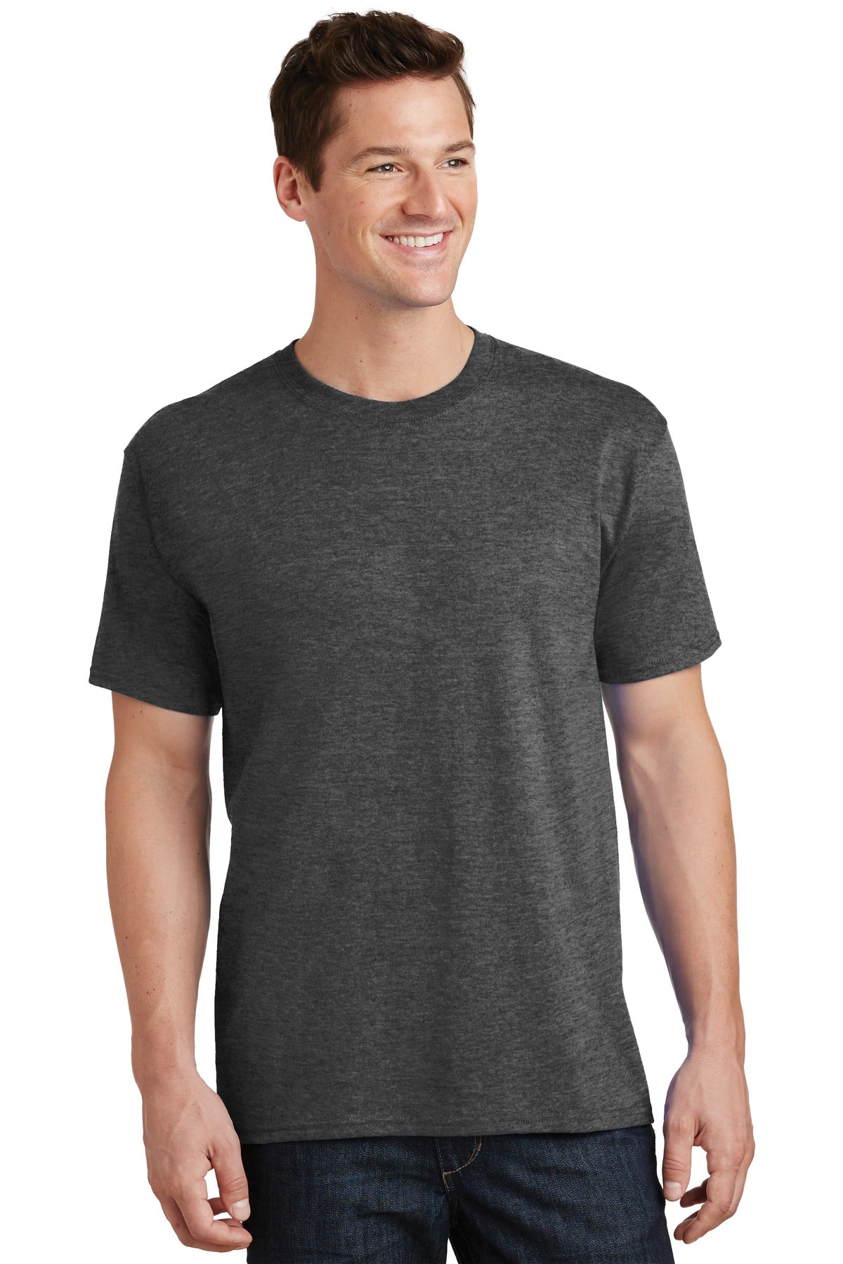 Custom Embroidered - Port & Company® - Core Cotton Tee. PC54