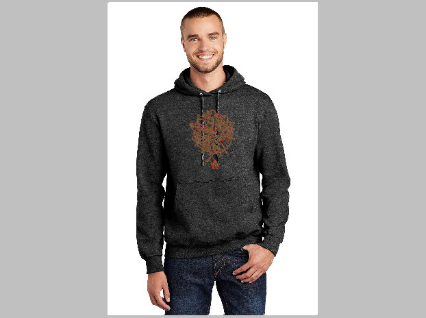 Reach by Larry Lurch Fagan - Custom Embroidery on Hoodie