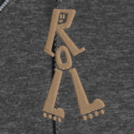 Reach by Larry Lurch Fagan - Custom Embroidery on Zip-Up Sweater