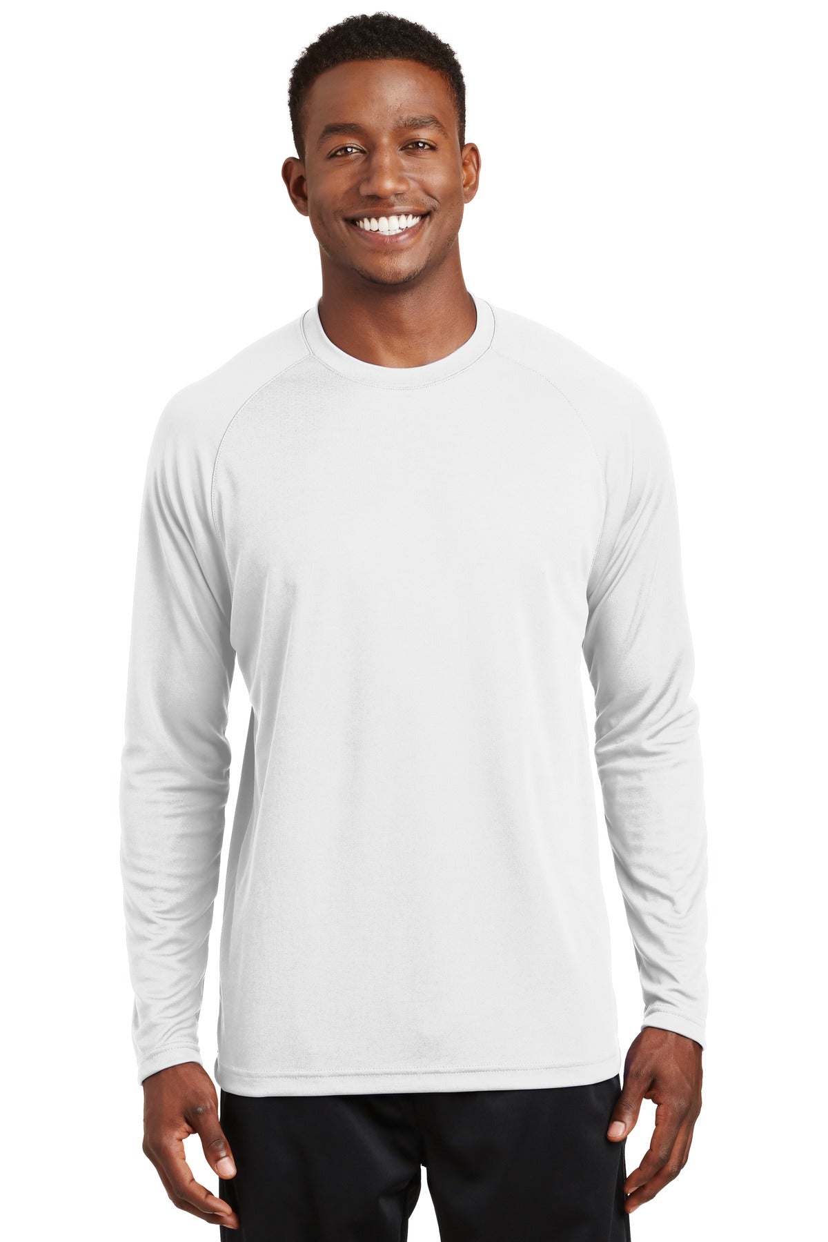 Custom Embroidered Sport-Tek® Dry Zone® Long Sleeve Raglan T-Shirt. T473LS