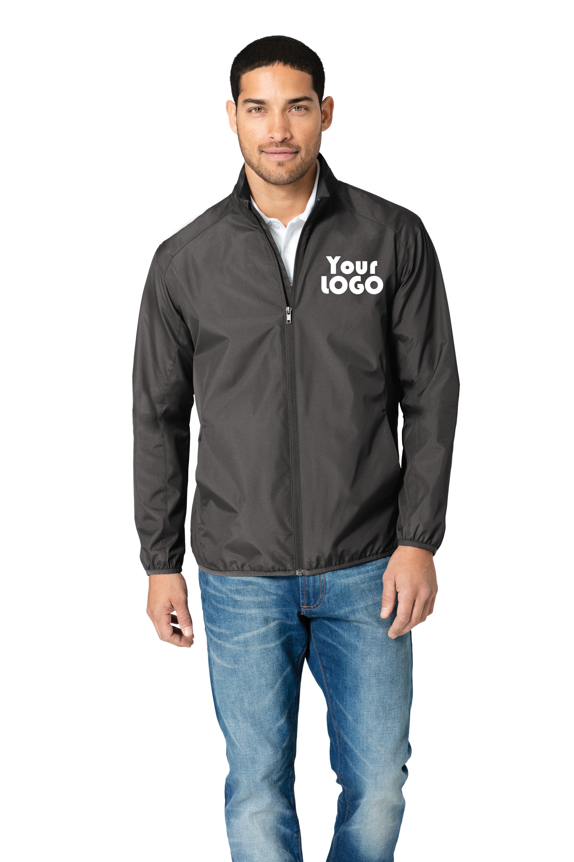 Custom Embroidered Men's Zephyr Full-Zip Golf Jacket - Personalized For You - Artwork Embroidery, Text, or Monogram, Max Size: 4in by 4in
