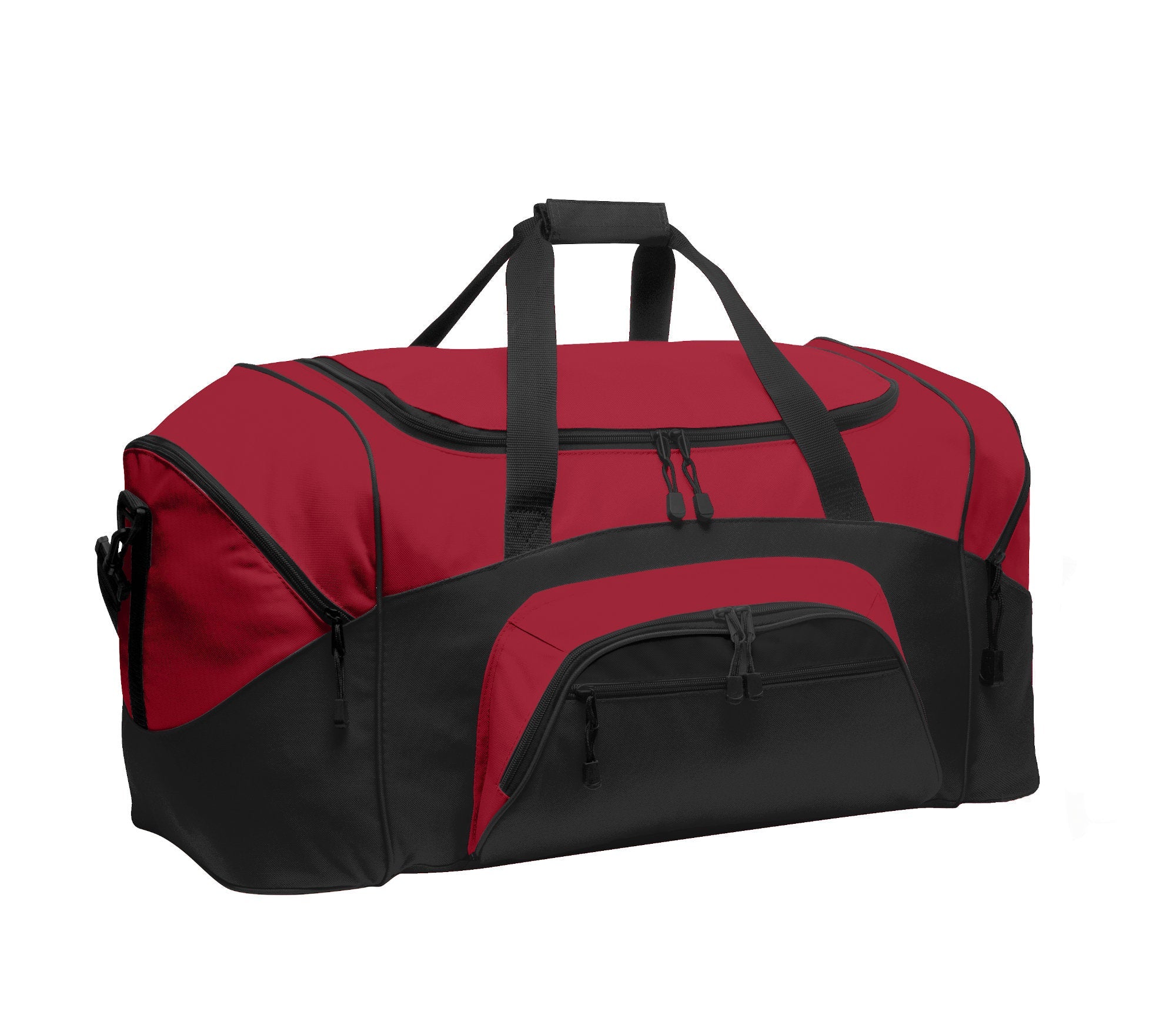 Custom Embroidery on Standard Colorblock Sport Duffel - Personalized Duffel Bag