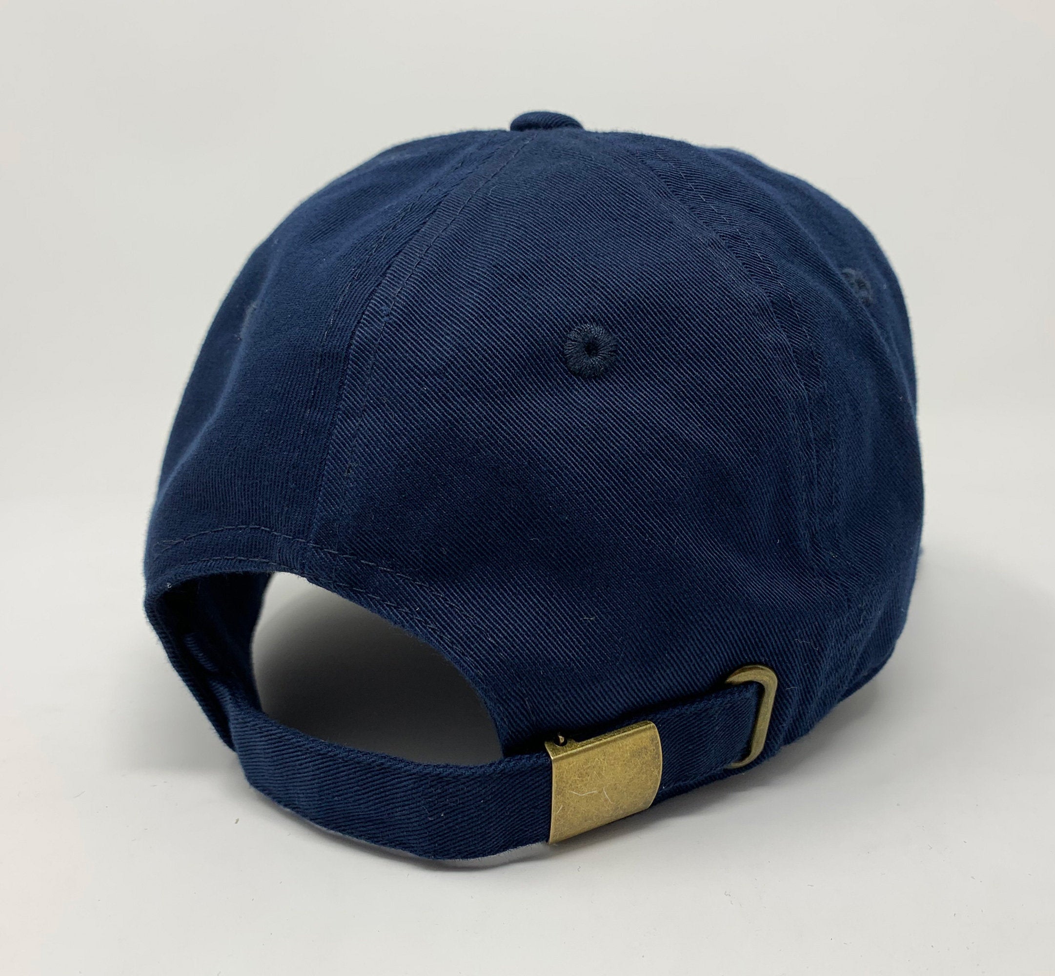 Custom Embroidered Dad Hats - 100% Cotton 6-Panel Twill Cap with Adjustable Enclosure.