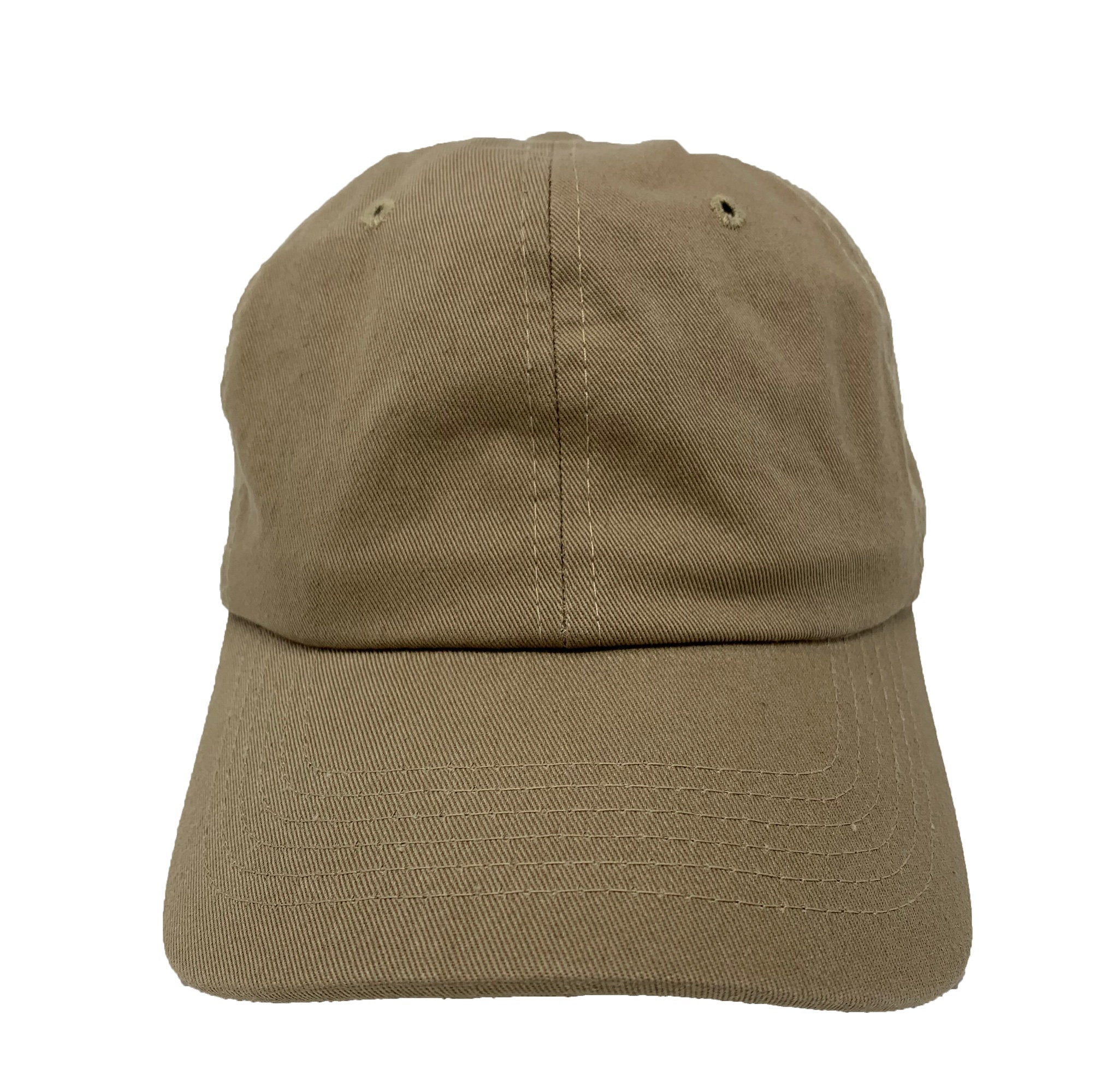 Custom Embroidered Dad Hats - 100% Cotton 6-Panel Twill Cap with Adjustable Enclosure.