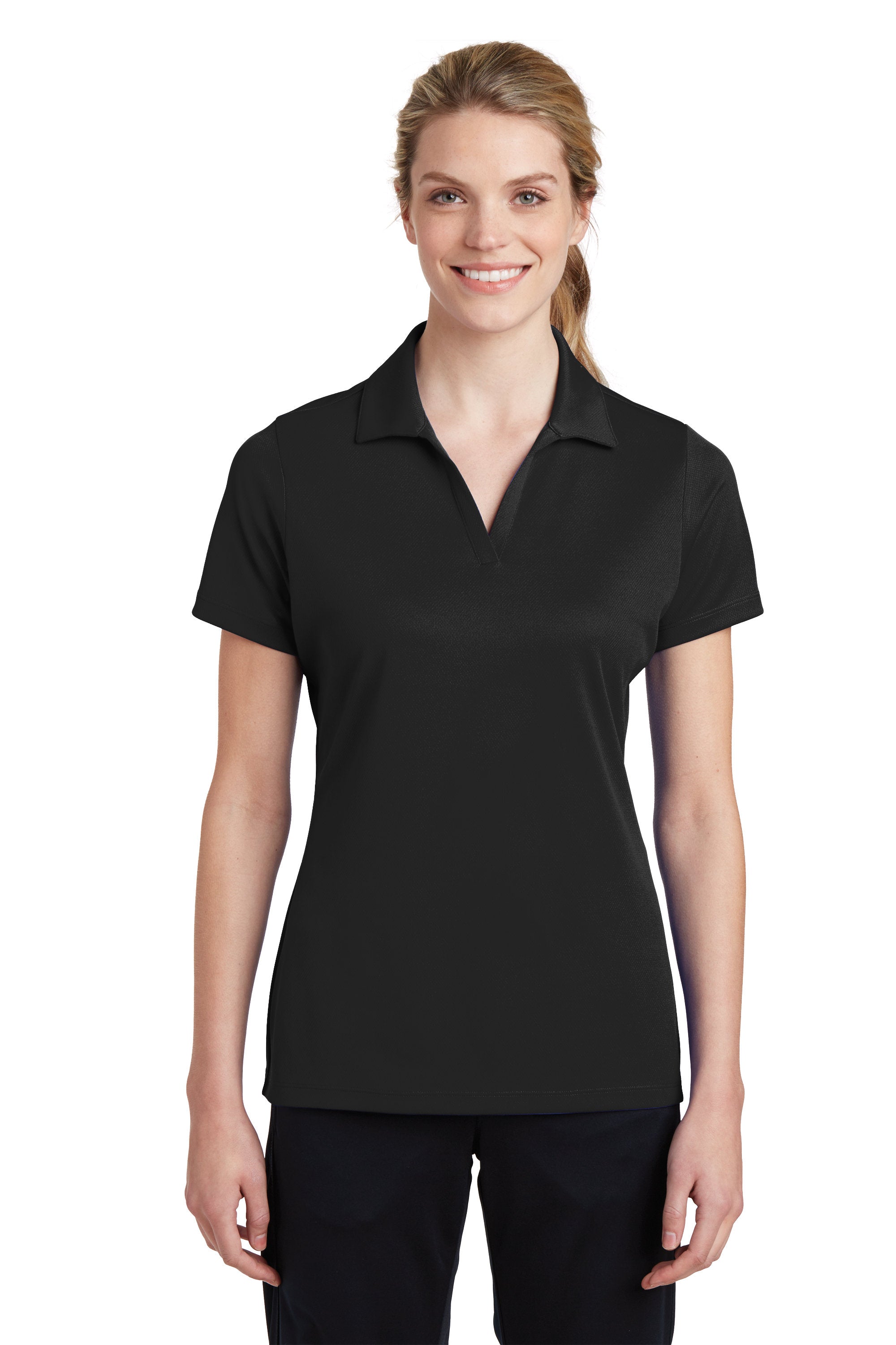 Custom Embroider Ladies Performance Polo Shirt - Moisture Wicking - PosiCharge RacerMesh Polo
