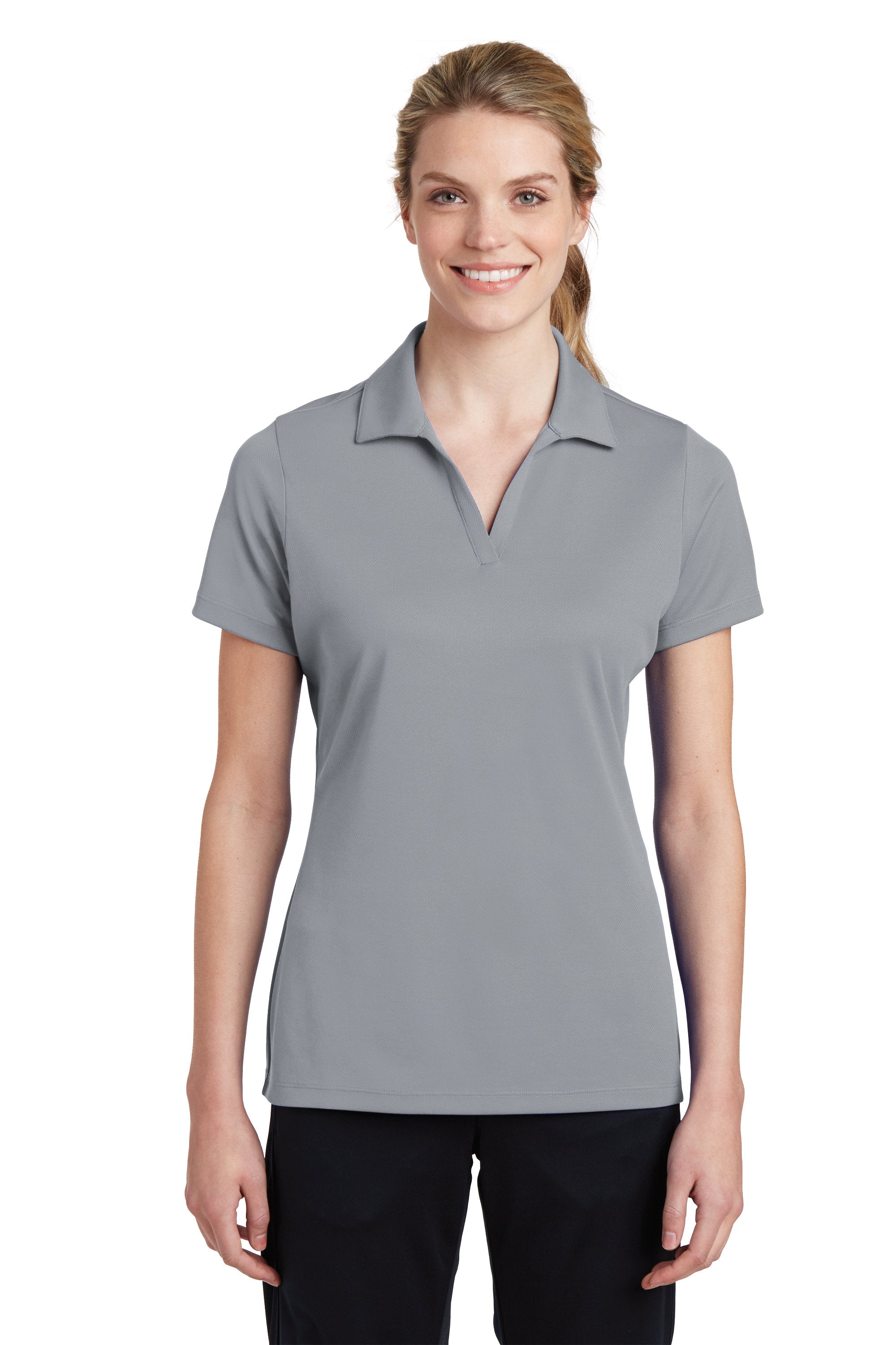 Custom Embroider Ladies Performance Polo Shirt - Moisture Wicking - PosiCharge RacerMesh Polo