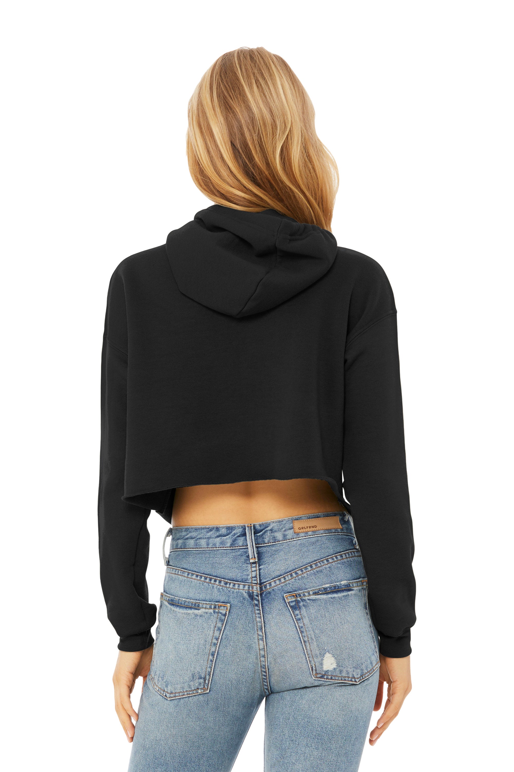 Custom Embroidered BELLA+CANVAS Women’s Sponge Fleece Cropped Fleece Hoodie