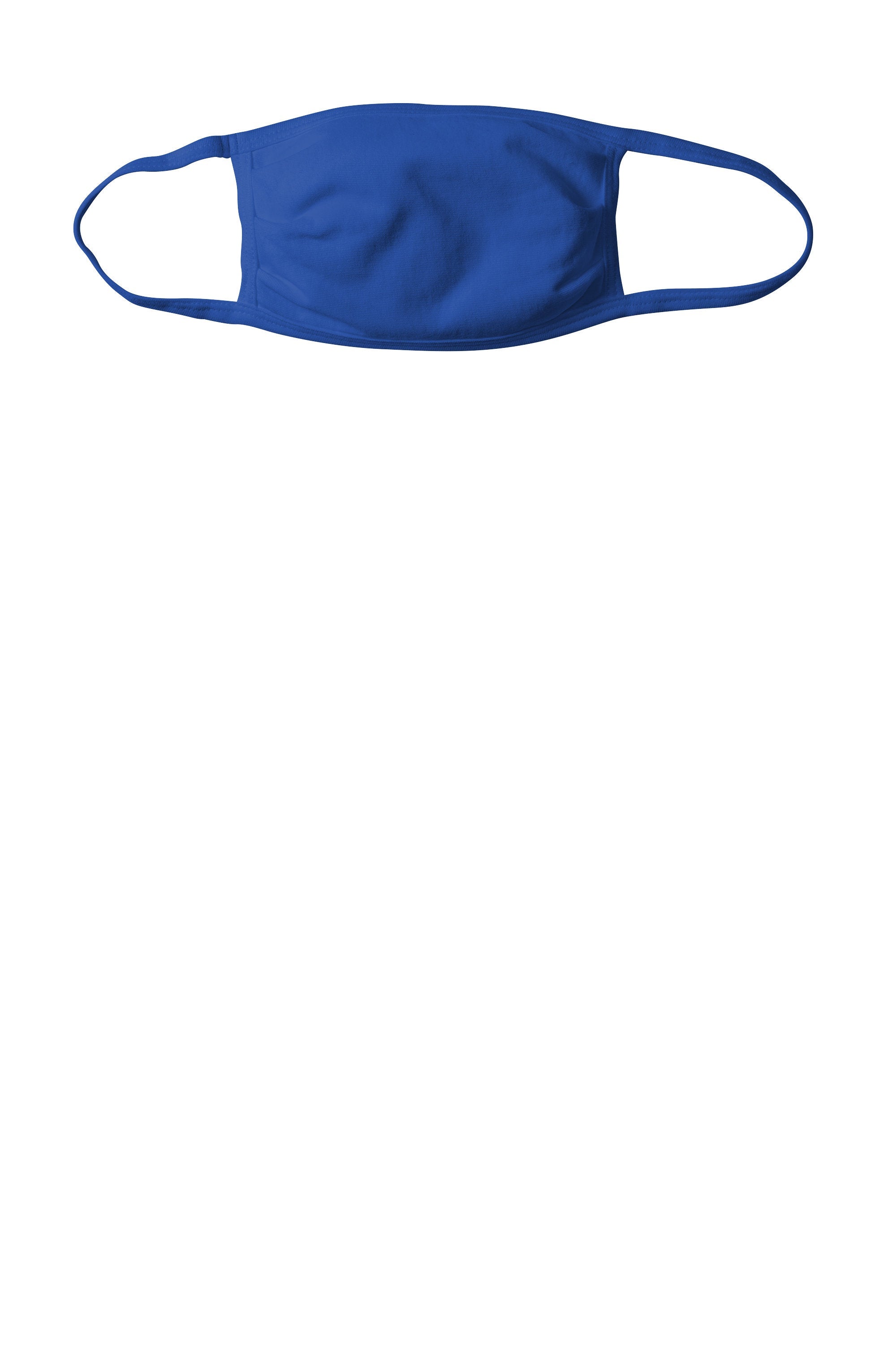 Custom Embroidered Cotton Knit Face Mask - Embroider up to 3in W x 2.5in H - 3-Ply Mask