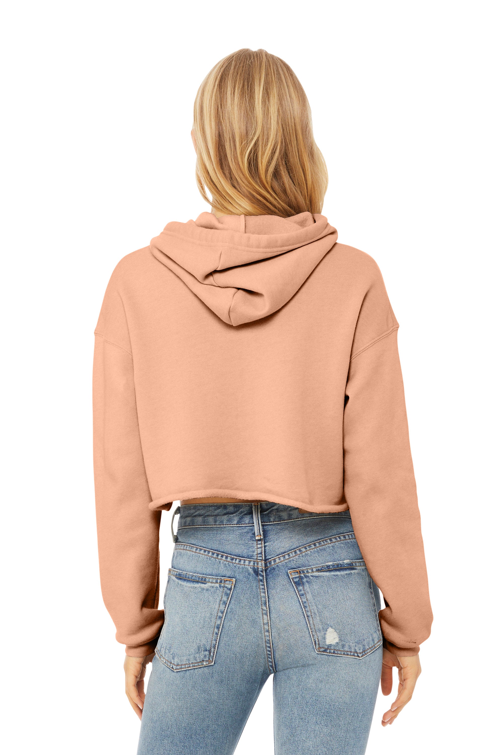 Custom Embroidered BELLA+CANVAS Women’s Sponge Fleece Cropped Fleece Hoodie