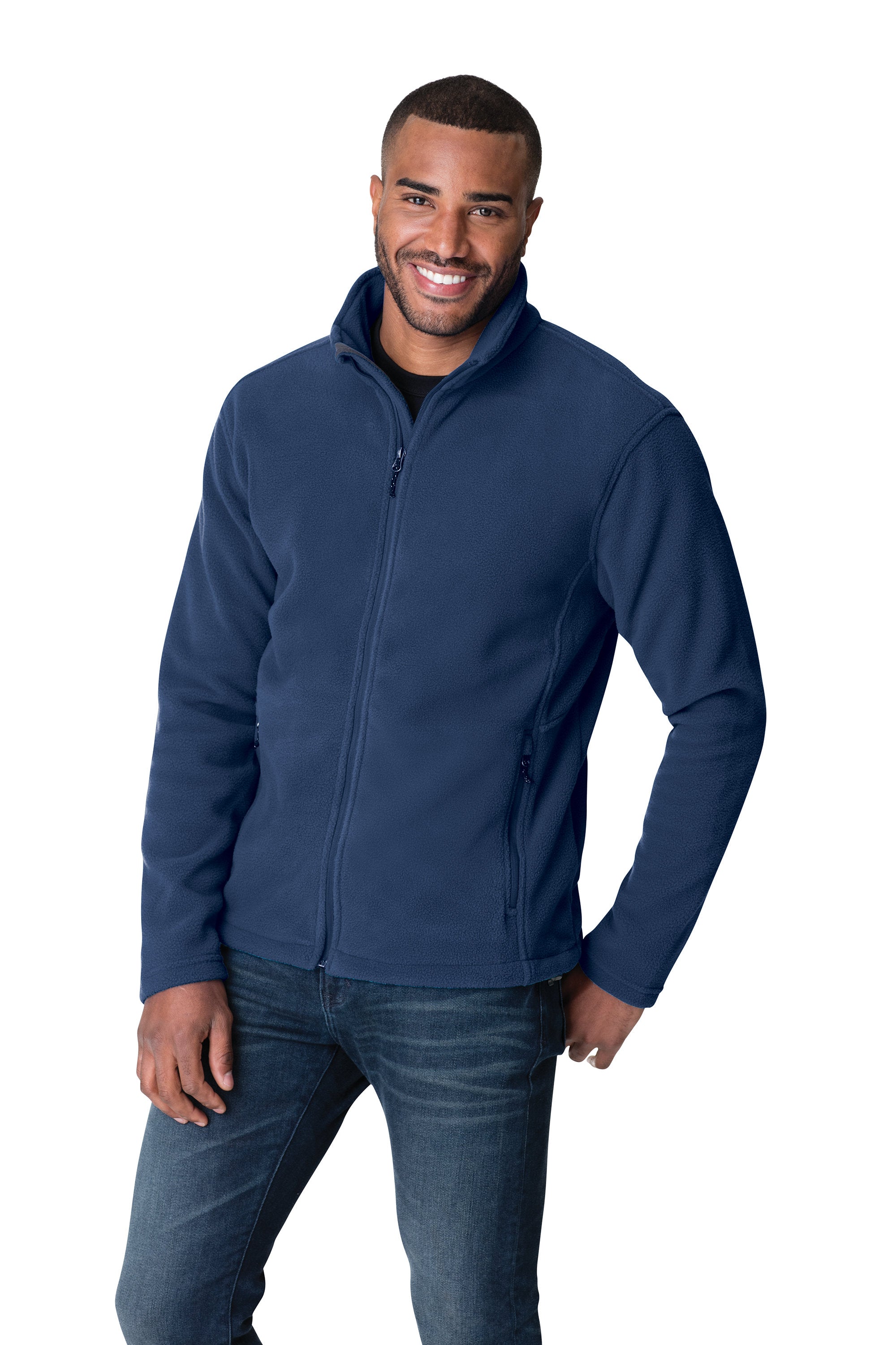 Custom Embroidered Men's Fleece Jacket - Midweight Fleece for everyday wear - Personalized Jacket - 4in by 4in Embroidery Included