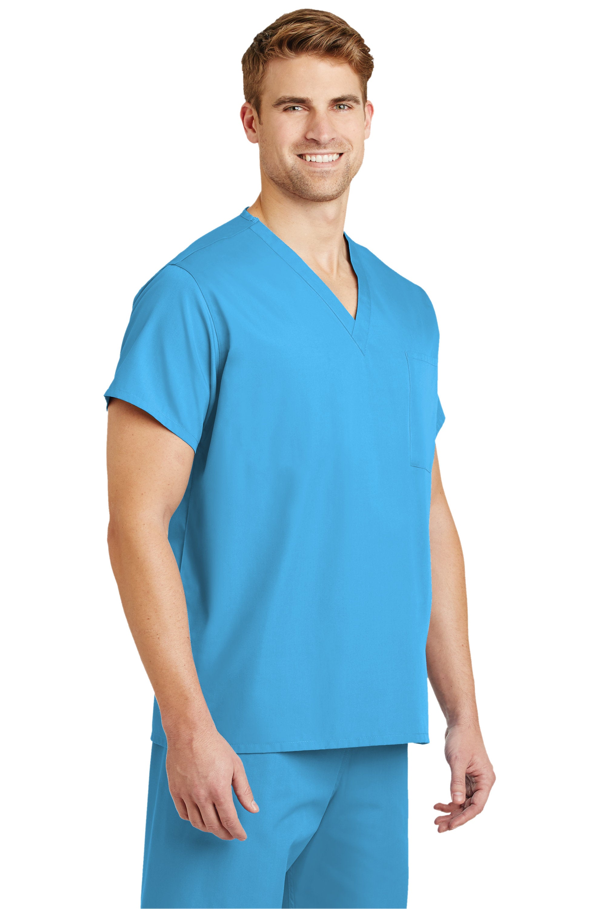 Custom Embroidery Scrub Top - V Neck - Includes 4in x 4in Embroidery - Personalized Scrub - Medical Uniform