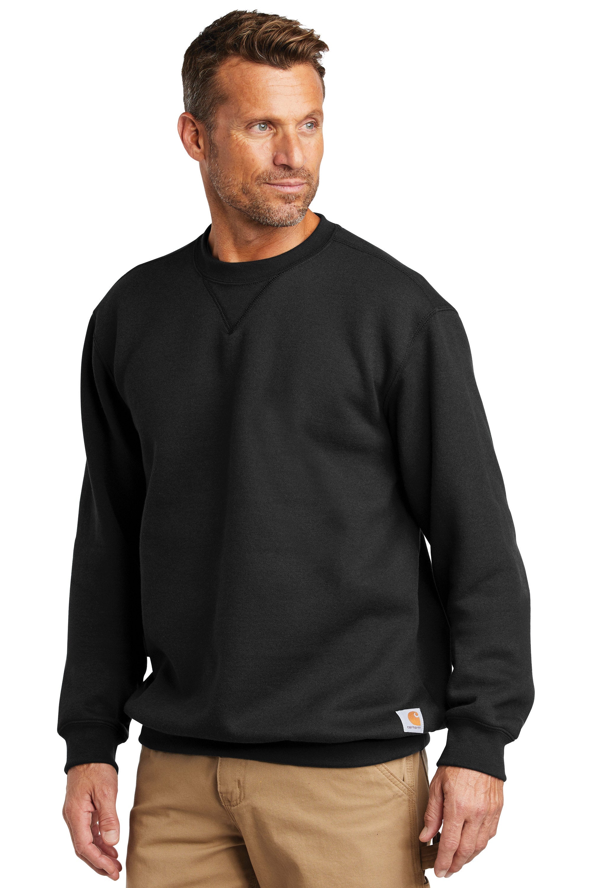 Custom Embroidered Carhartt Midweight Crewneck Sweatshirt - Includes 4in x 4in Embroidery - No Setup Cost - Just send us your logo
