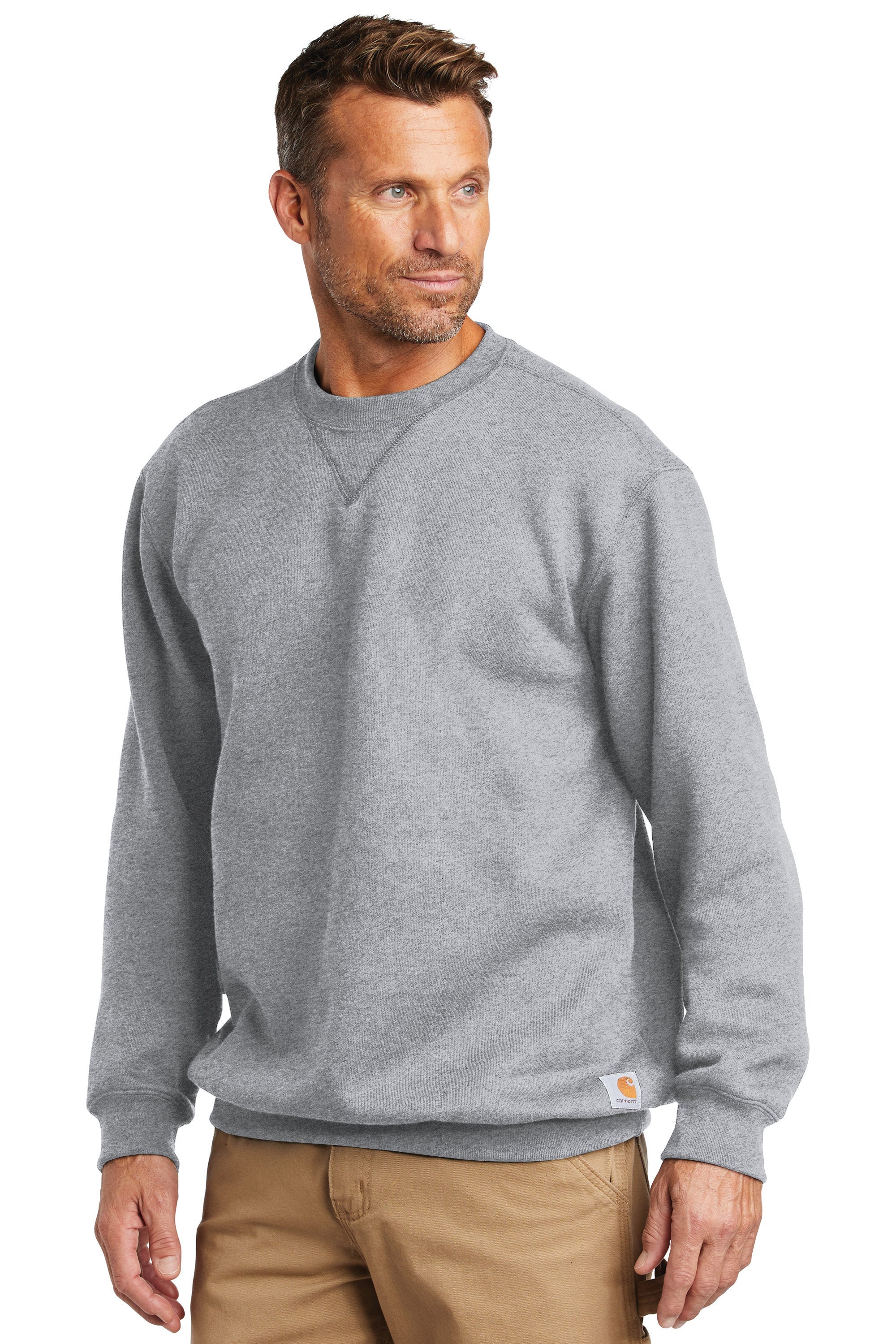 Custom Embroidered Carhartt Midweight Crewneck Sweatshirt - Includes 4in x 4in Embroidery - No Setup Cost - Just send us your logo