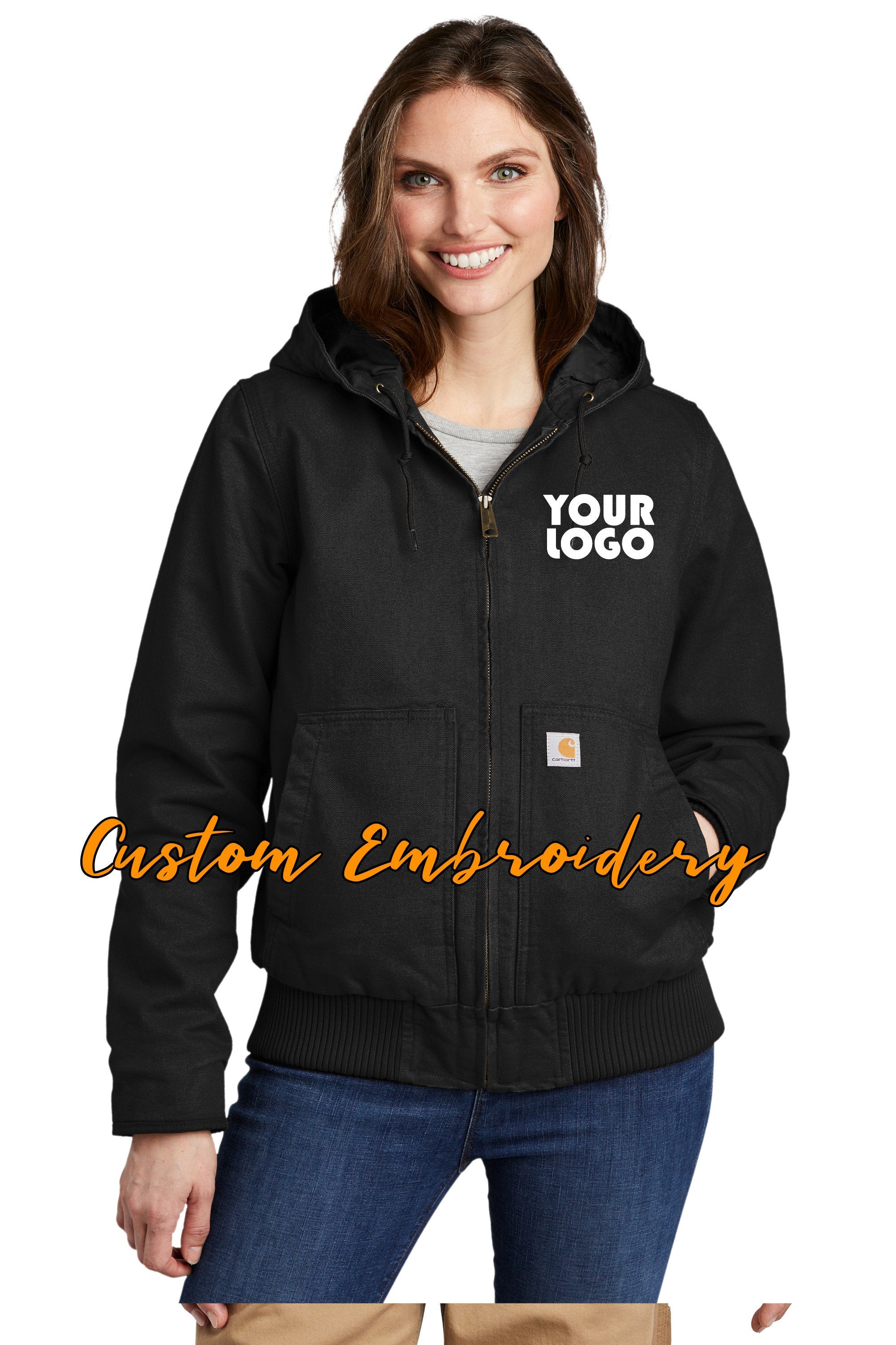 Custom Embroidered Carhartt Women s Washed Duck Active Jacket Includ