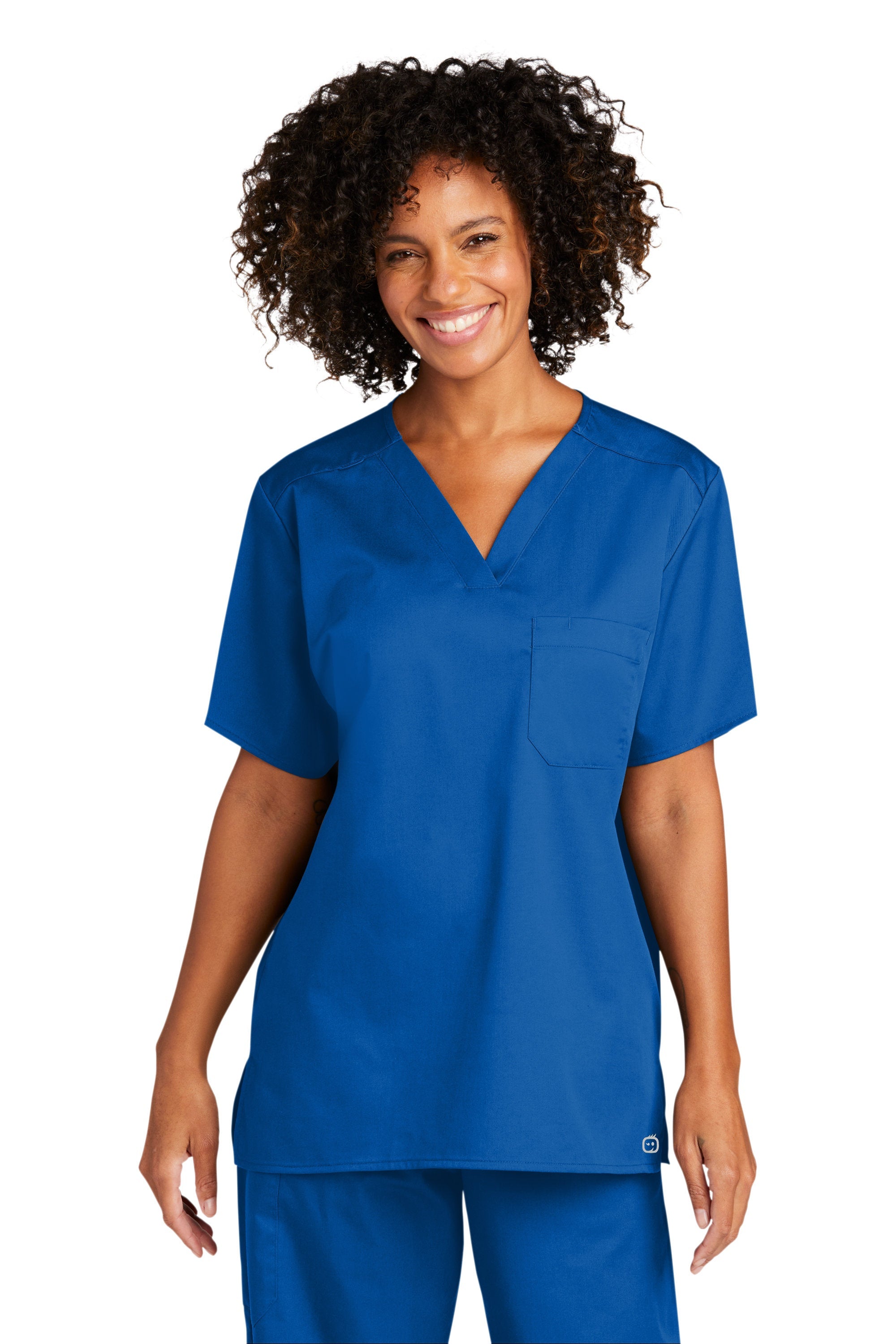Custom Embroidered Unisex V-Neck Scrub Top Medical Uniform - Includes 4in x 4in Embroidery - Personalized Scrub - No Setup Fee