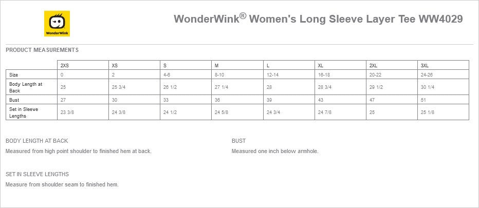 Custom Embroidery on Women’s Long Sleeve Layer Tee for Scrubs and Medical Uniform Layering - Includes one 4in x 4in Embroidery - Free Setup